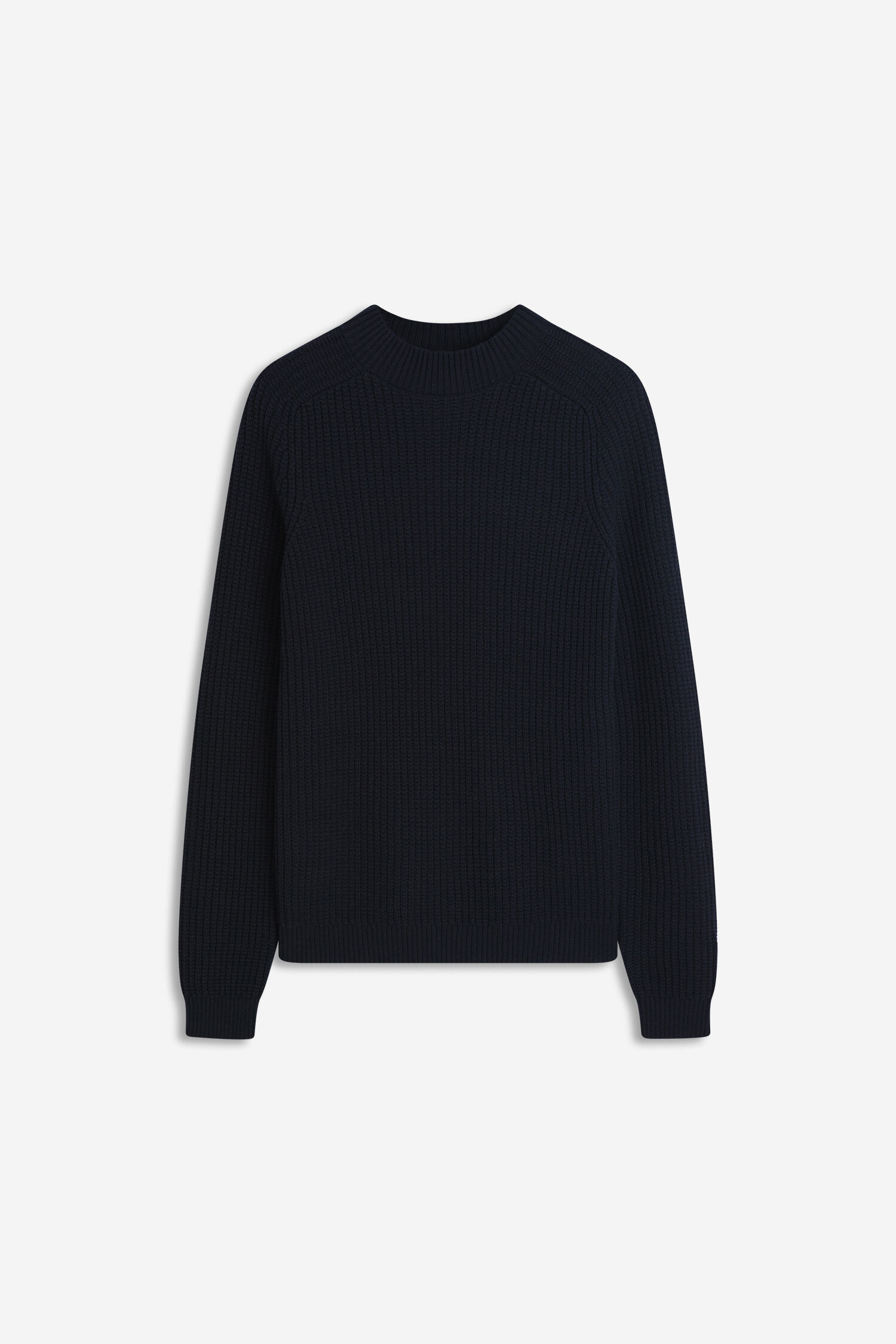 Knit pullover, Navy sweater, Rundhals, Rippenstrick, Langarm