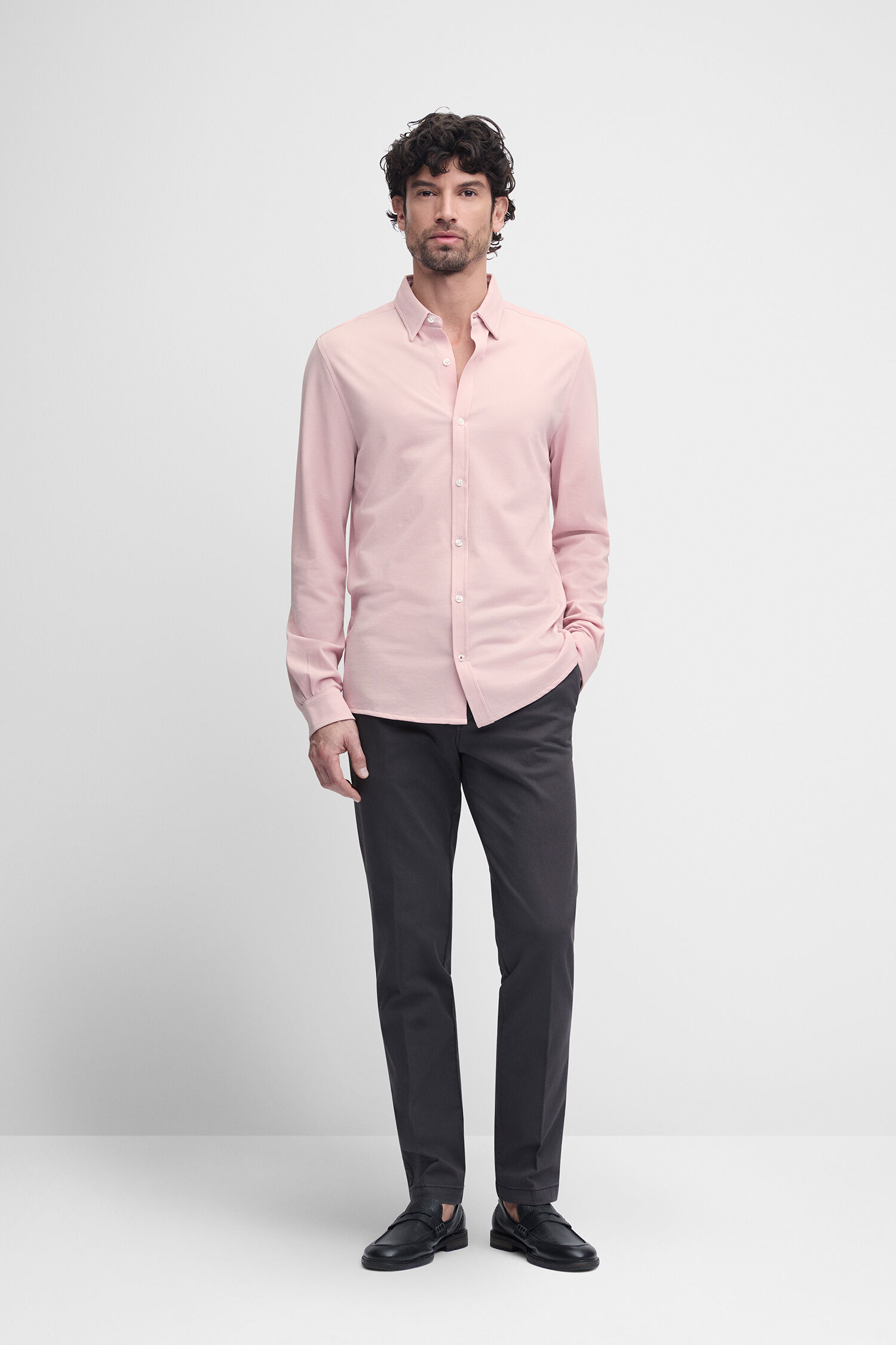 Hemd, Langarm, Kleid, Hemd, Mann, Person