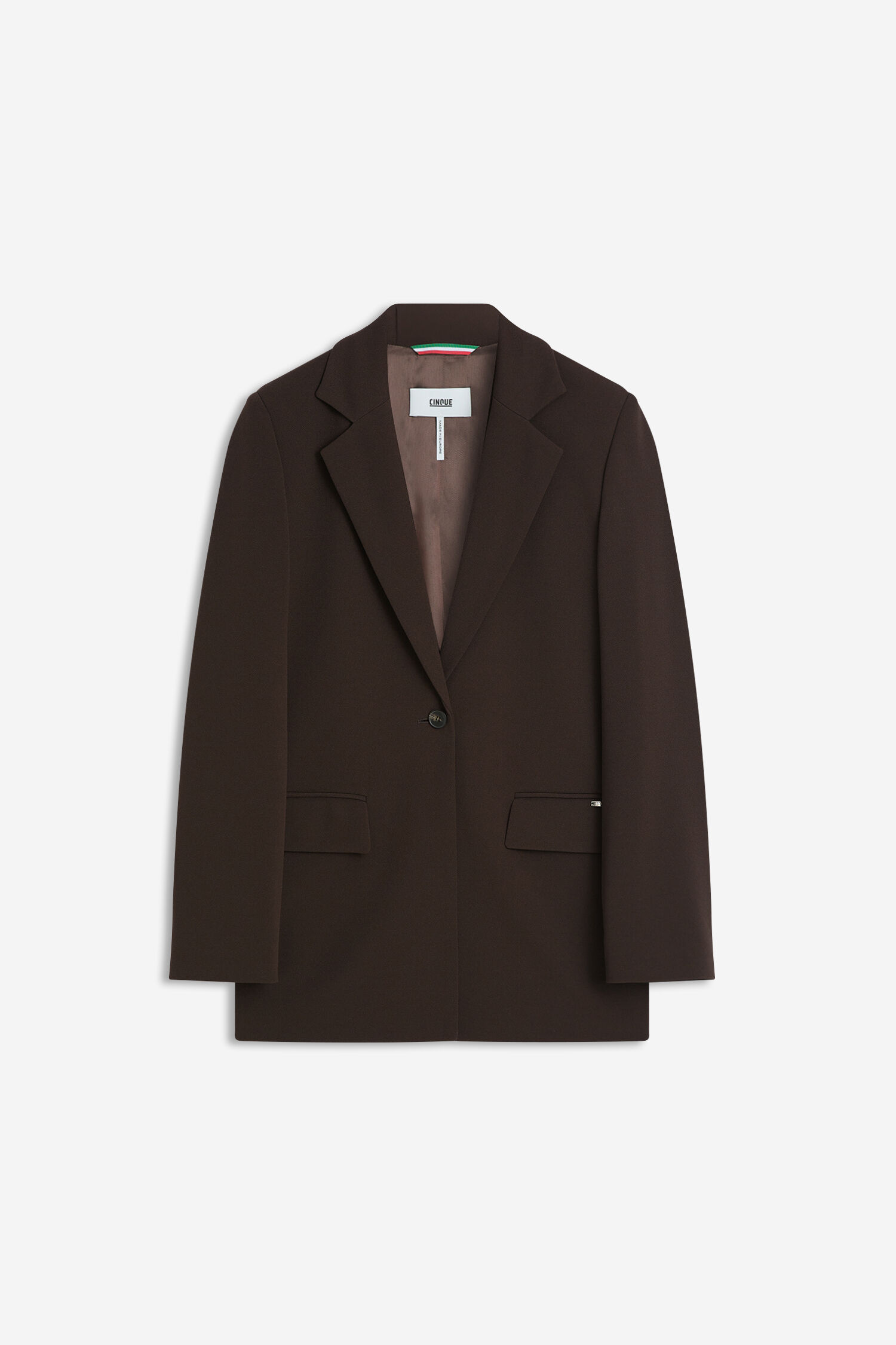 blazer, braun, einreihig, Revers, Taschen