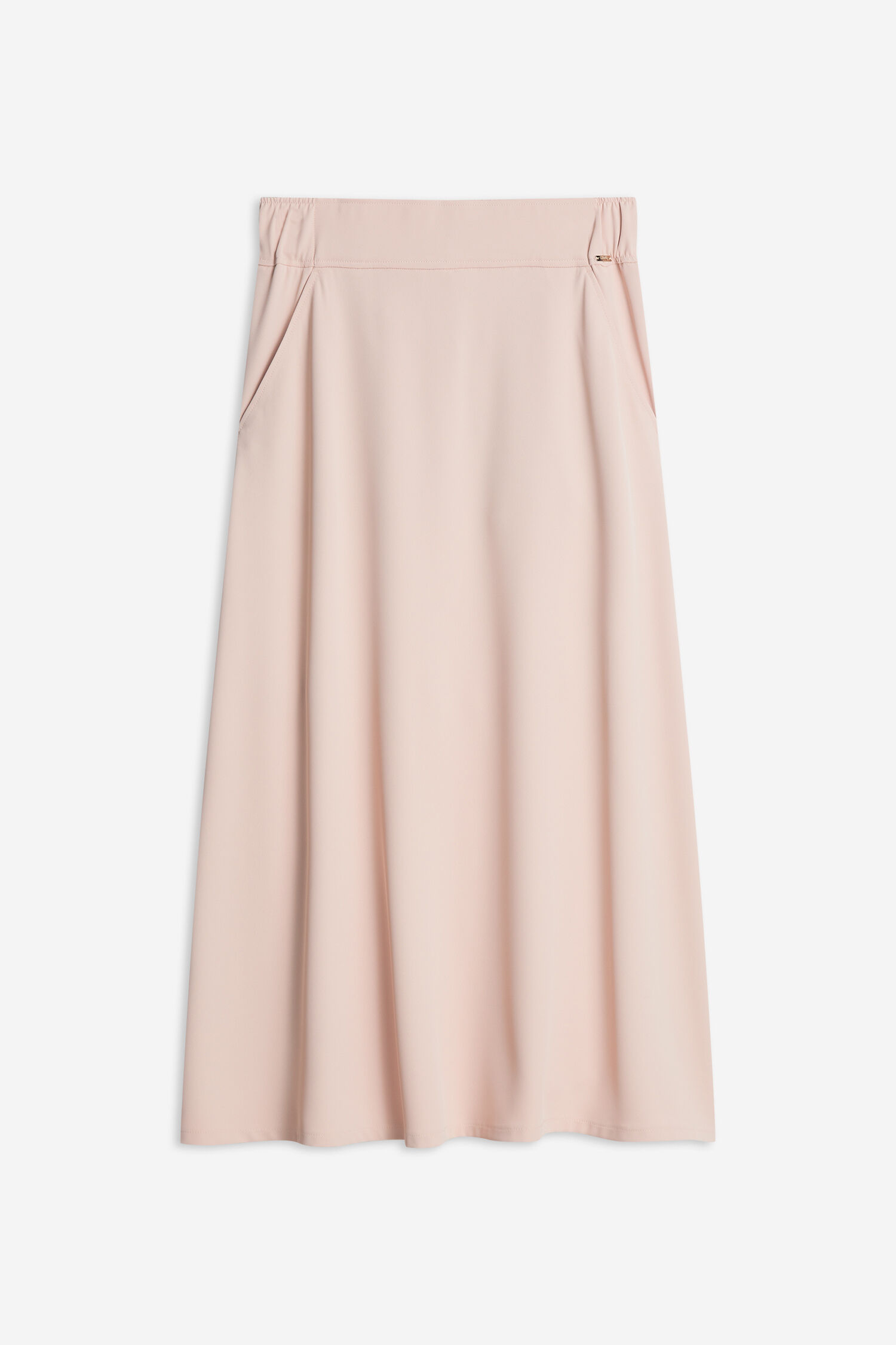 Rock, Midi-Rock, Rosa, Weicher Stoff, Unifarben