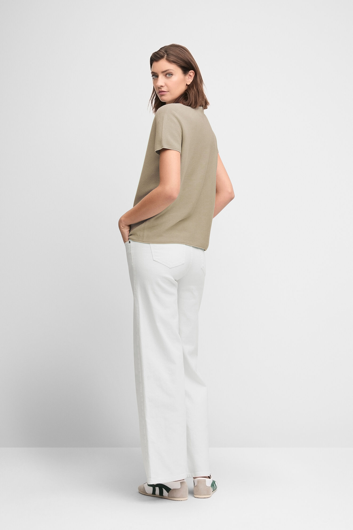 Bluse, Leinen, Hosen, Person, Frau