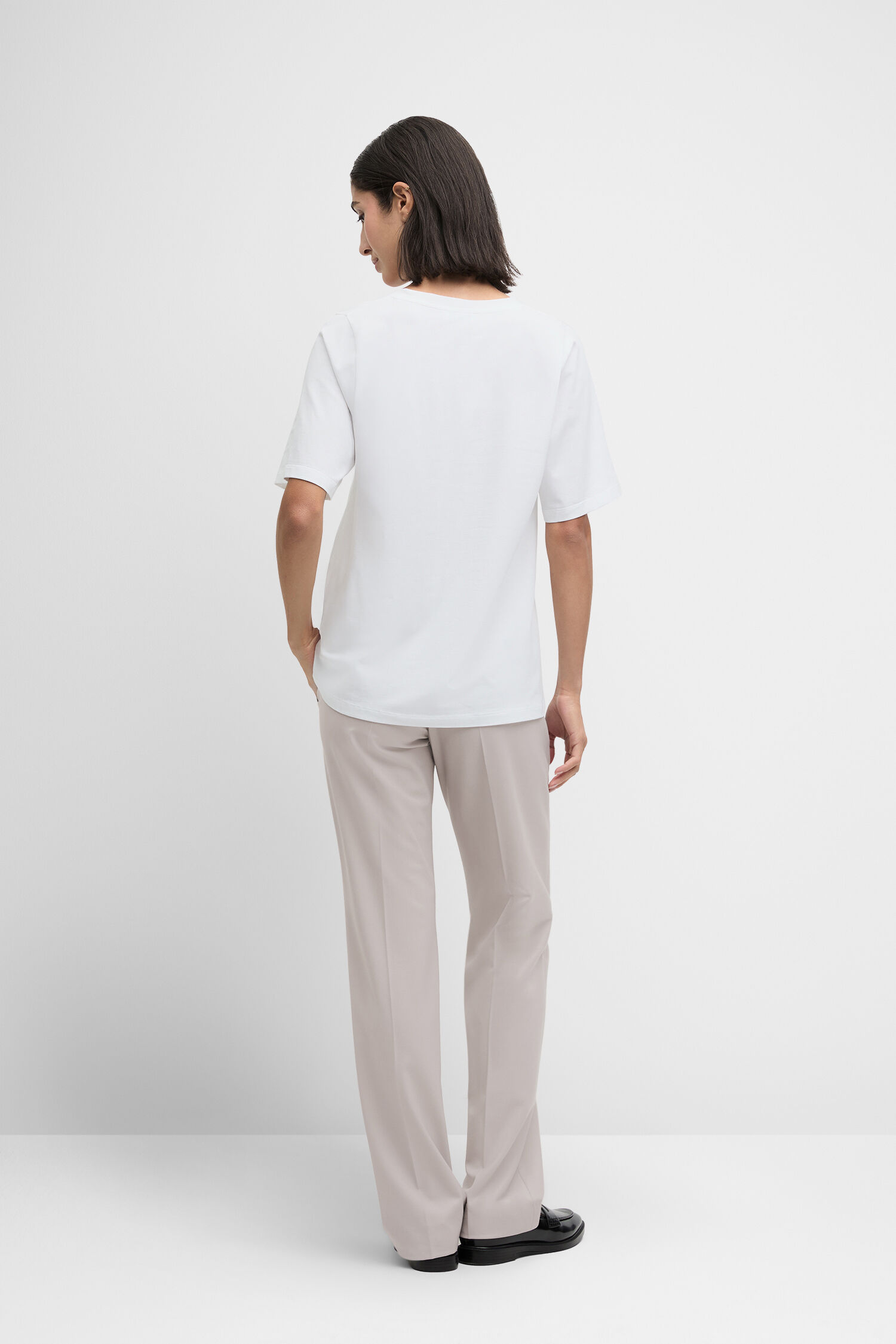 Shirt CITANY Leinen, Hosen, Person, Stehend, Frau