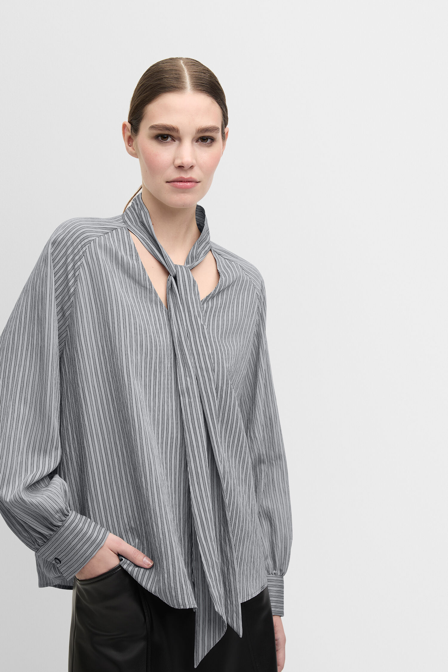 Bluse, Hemd, Langarm, Person, Mantel