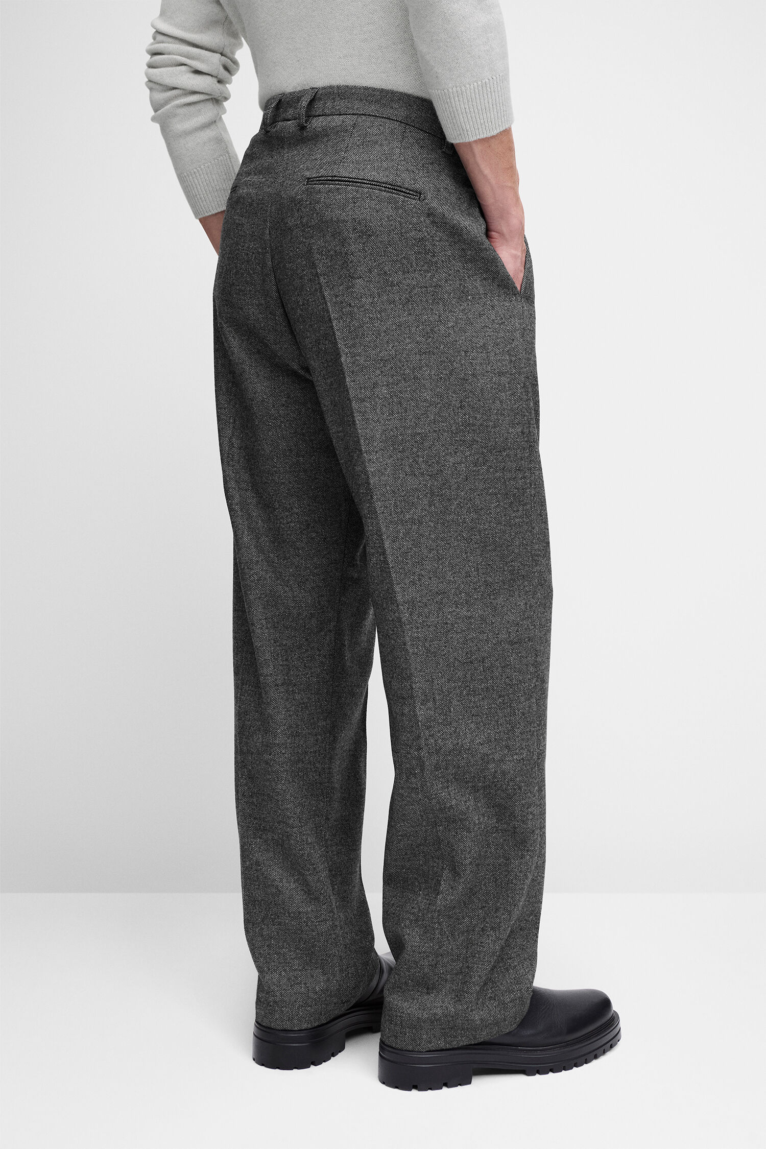 Hose, Grau, Weite, Hose mit Kletten, Pochentasche?