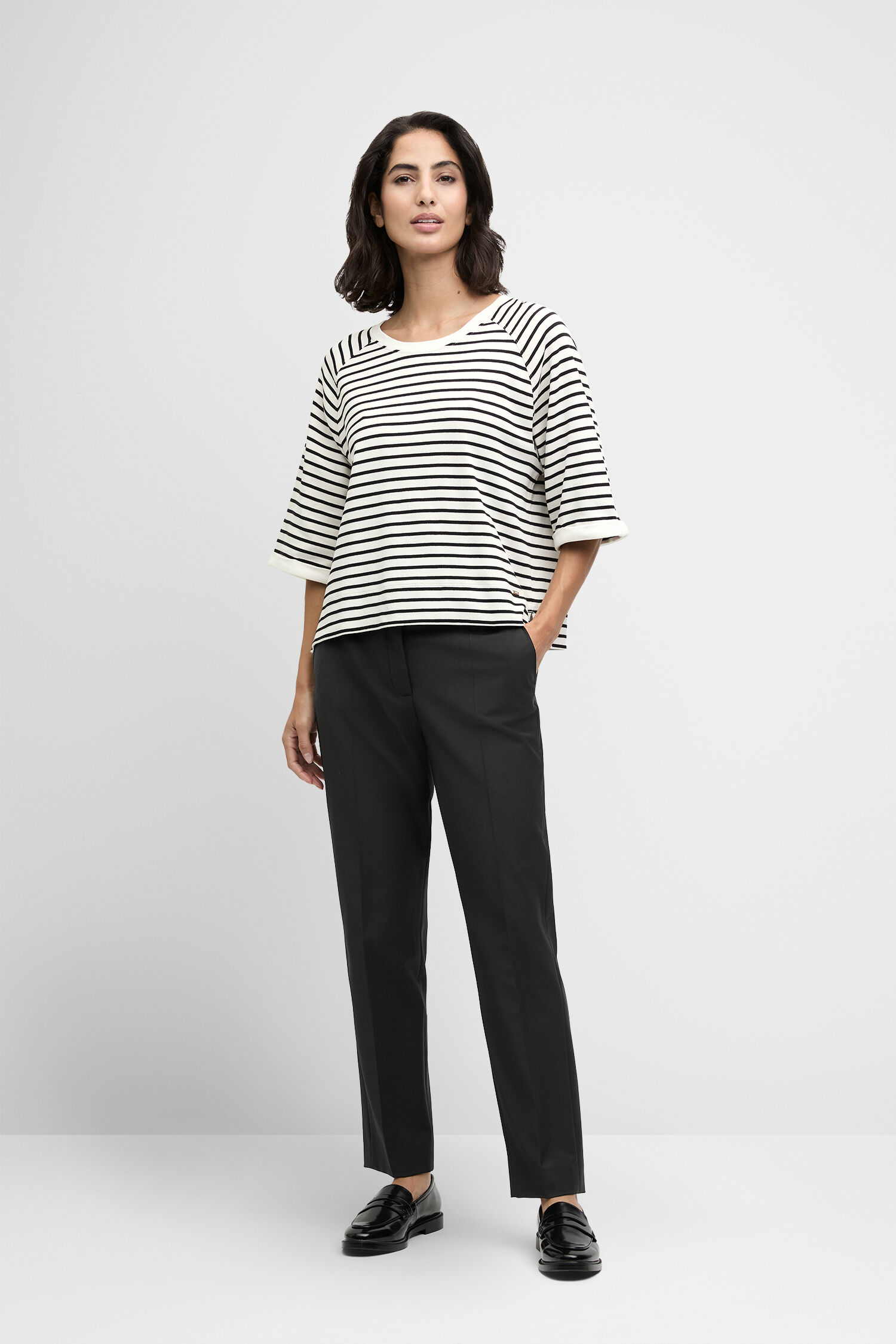Hosen, Bluse, Langarm, Person, Hemd