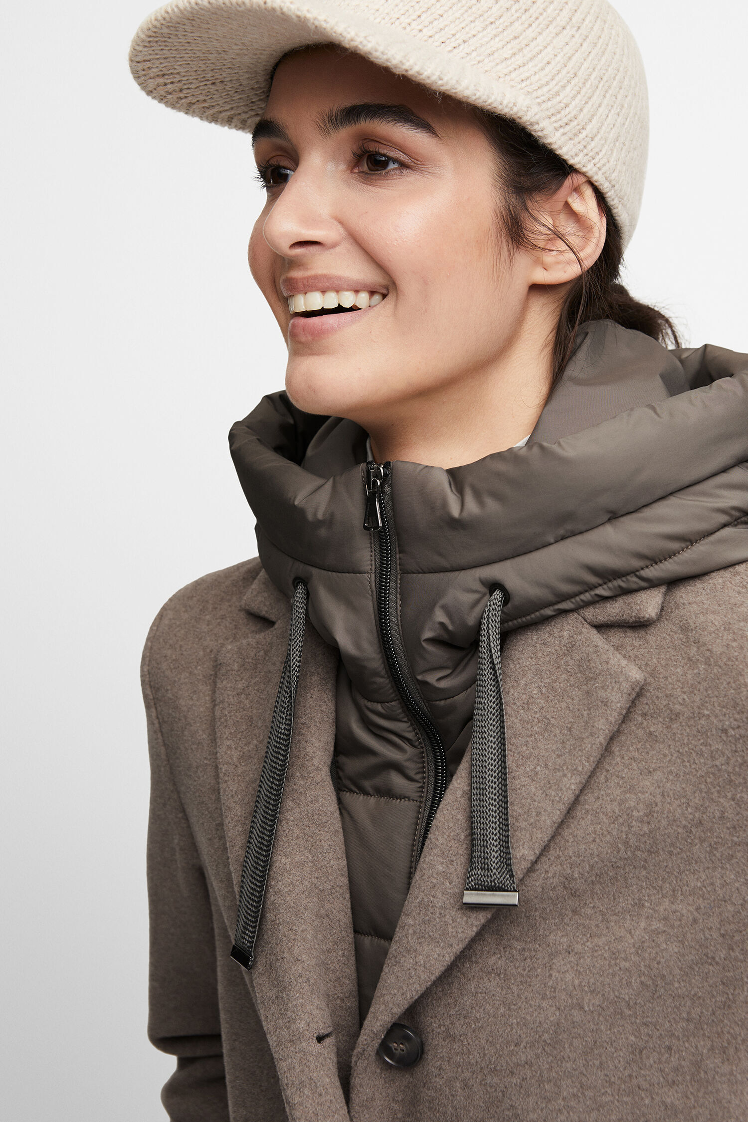 Cinque Damen Mantel Cimiracle Cinque Wollmantel Grau Kurzmantel