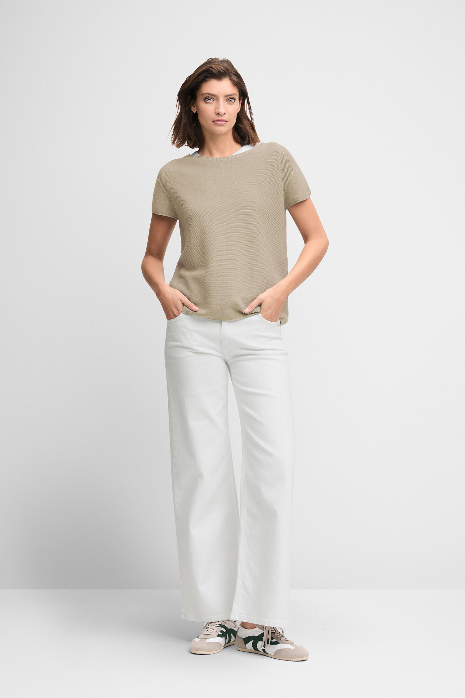 Bluse, Leinen, Erwachsener, Person, Frau