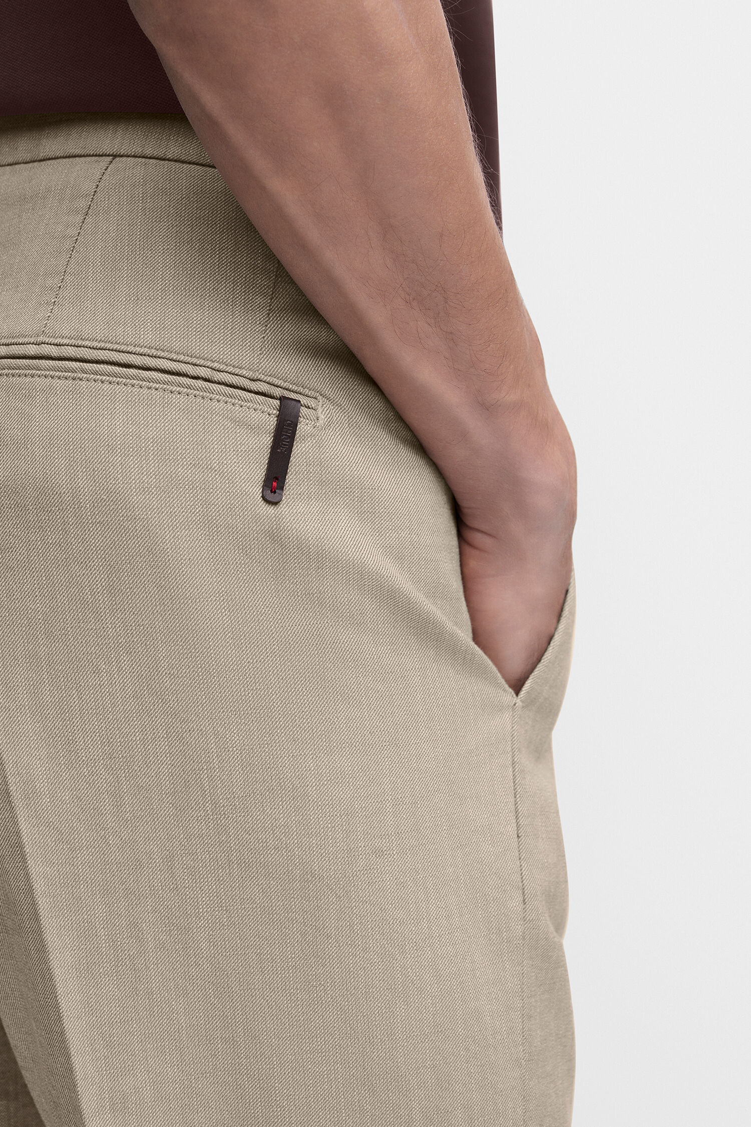 Bekleidung, Hosen, Leinen, Khaki, Person