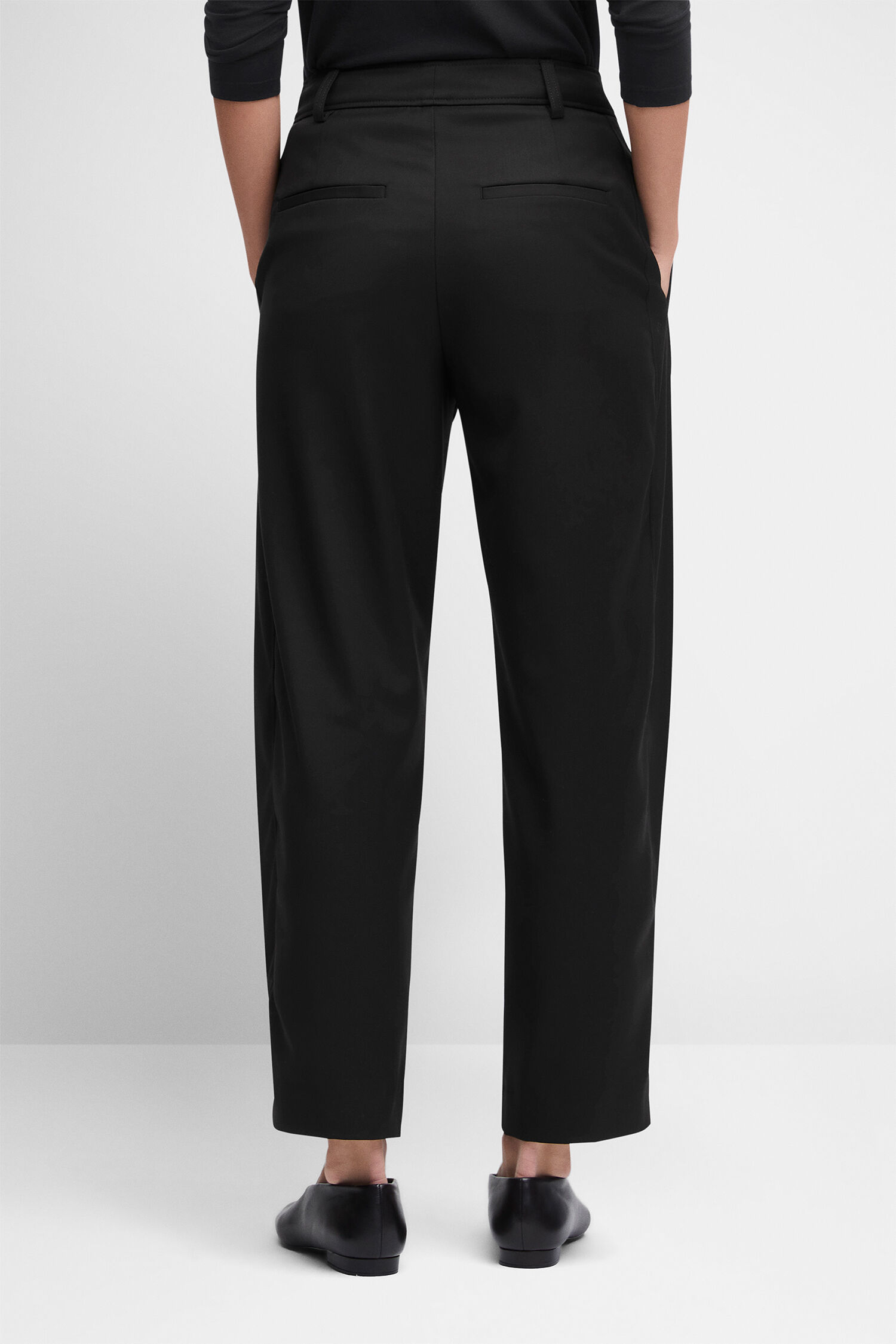 pants, trouser, back view, black, slacks