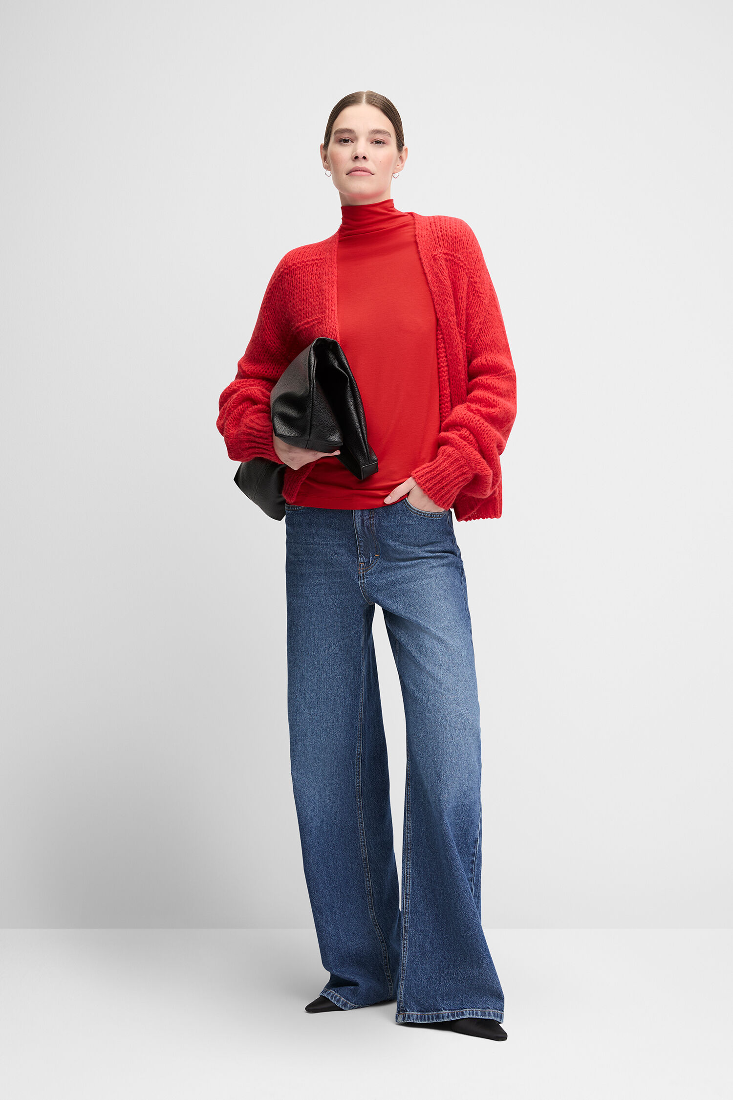 Strickjacke CIVANILO Langarm, Hosen, Pullover, Stehend, Jacke