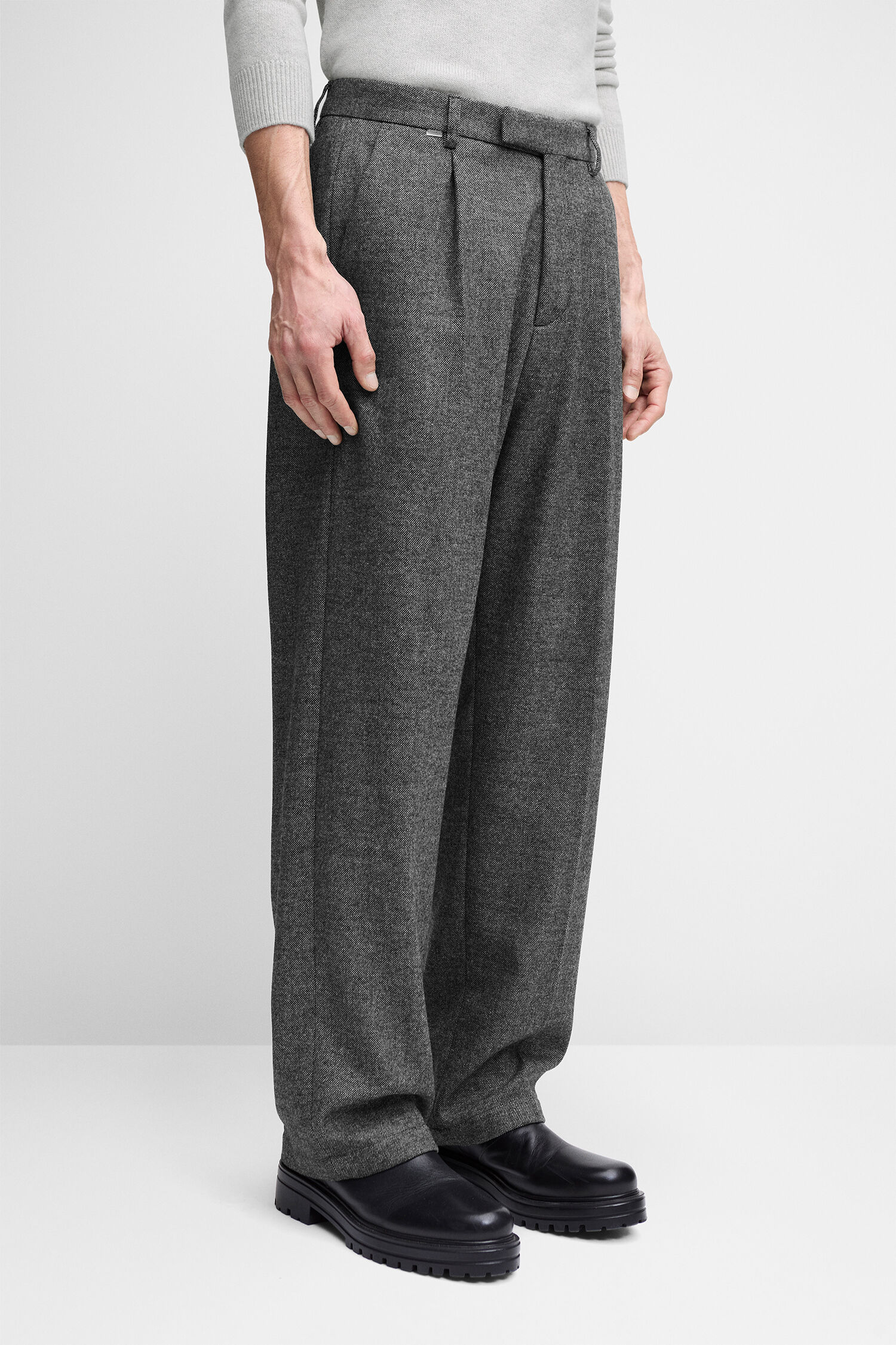 Hose, Wollhose, Grau, Weite, Schlupflose