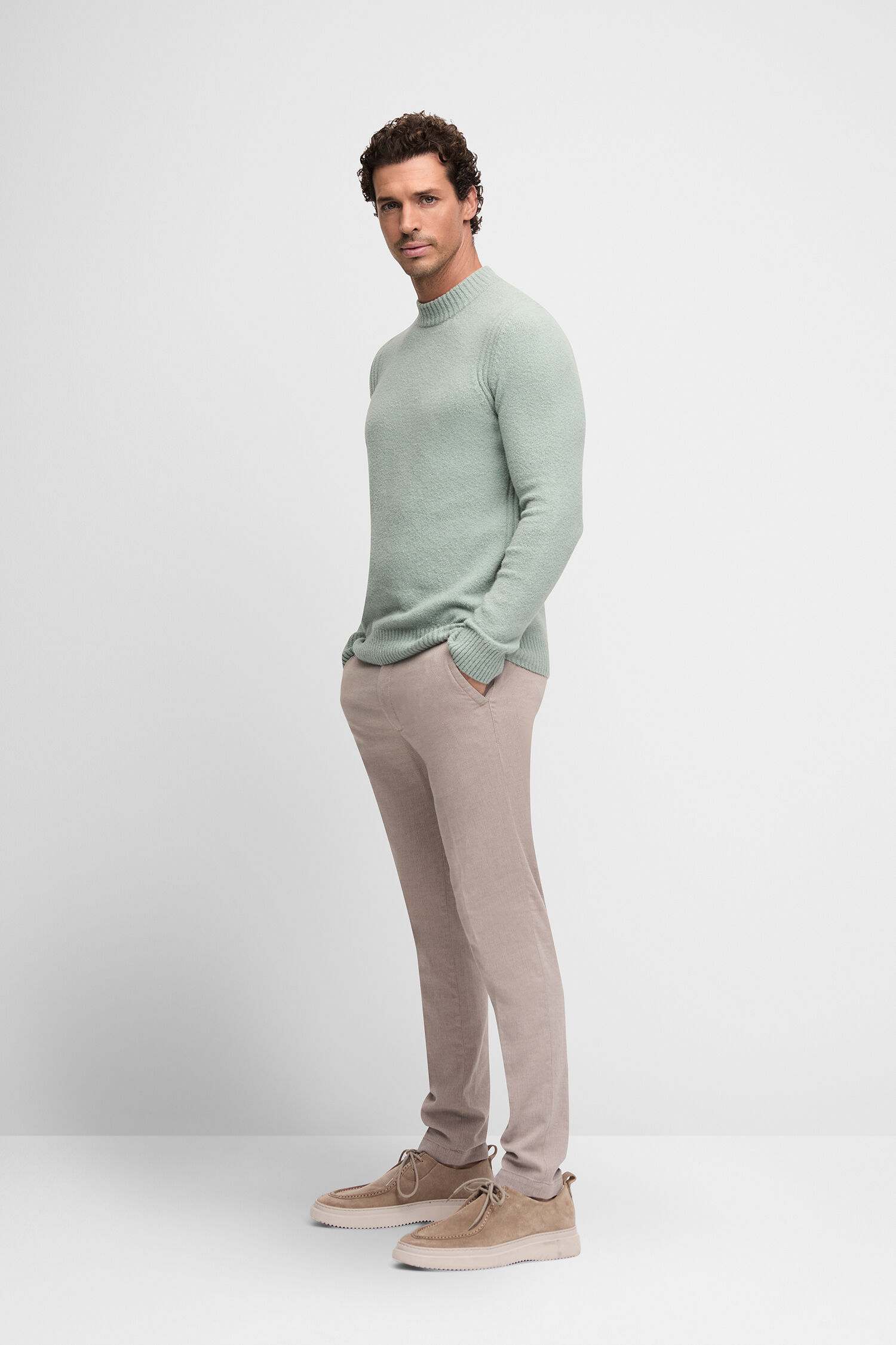 Langarm, Person, Stehend, Pullover, Mann