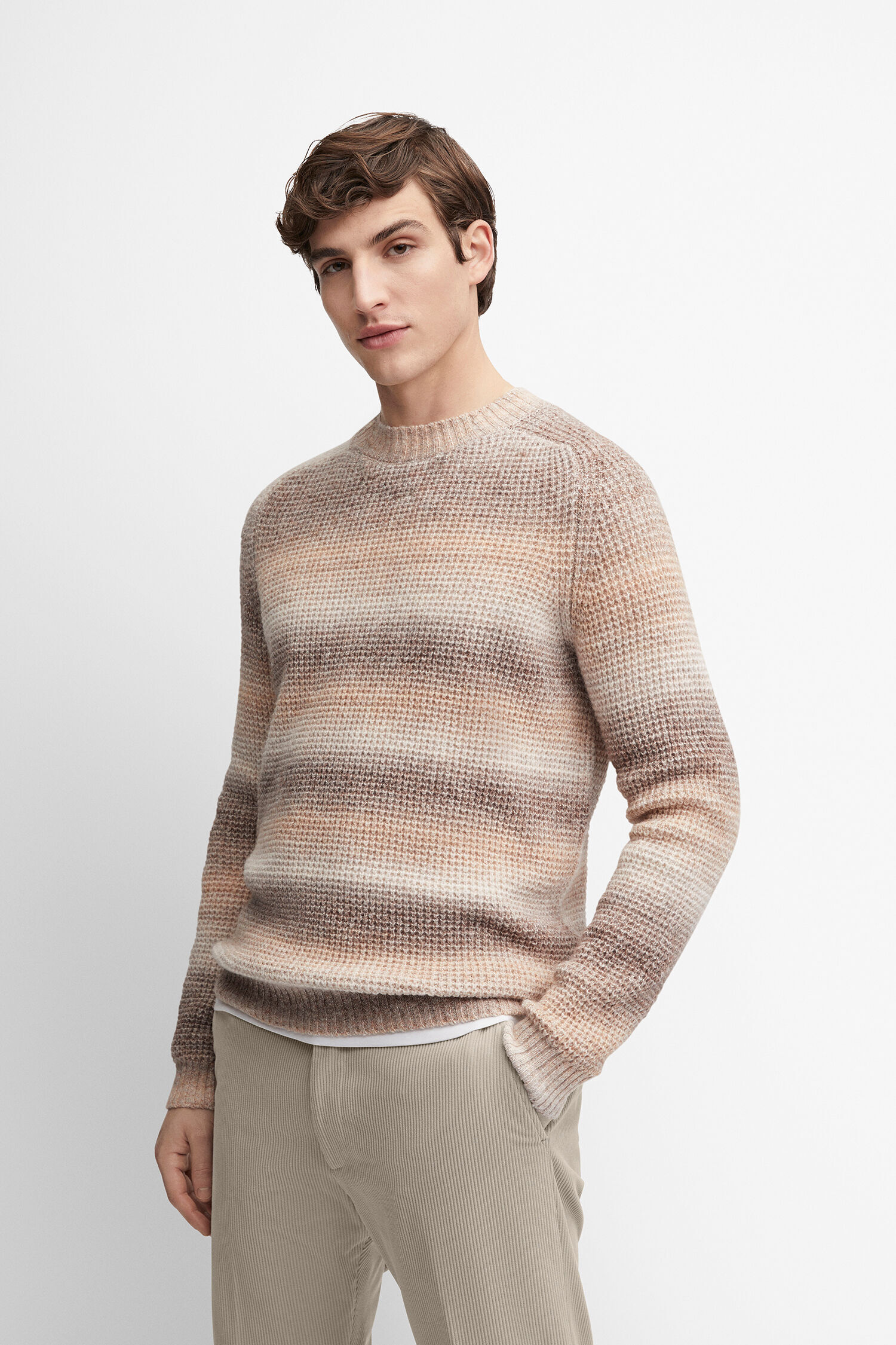 CINQUE-Pullover-CITHONE-braun-gestreift-CI-6012-5515-25-243-S_201 CINQUE Pullover CITHONE braun gestreift CI-6012-5515-25-243-S 201