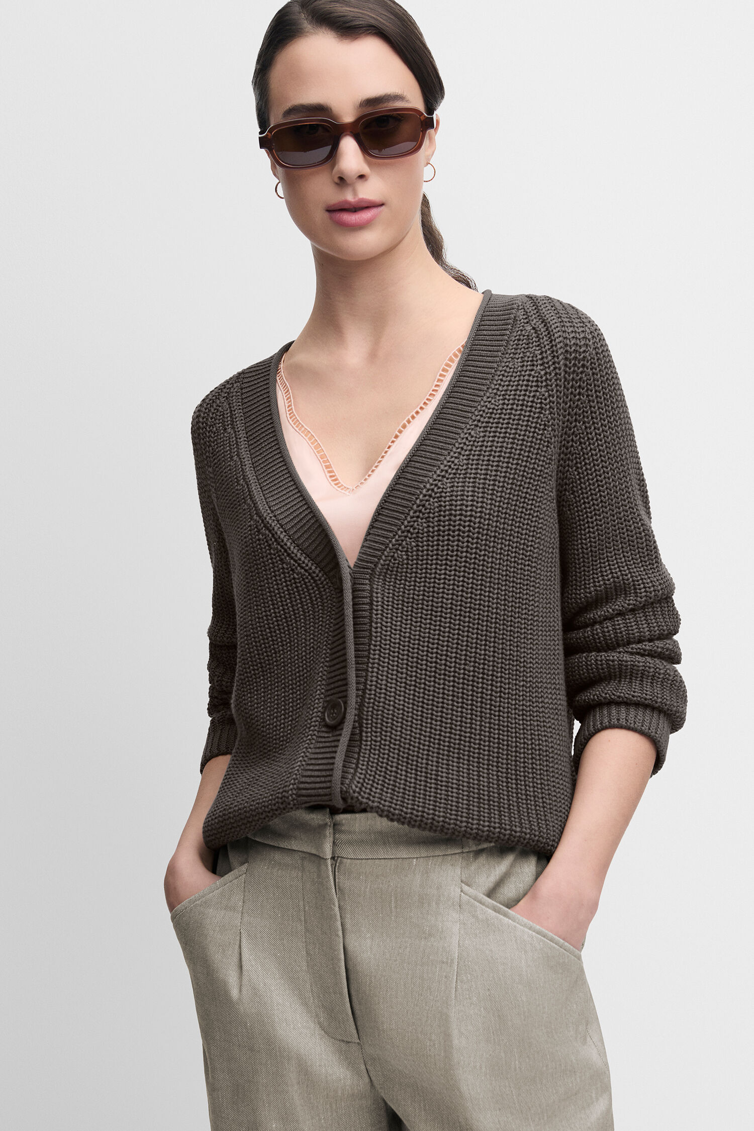 Bekleidung, Strickwaren, Pullover, Strickjacke, Mantel