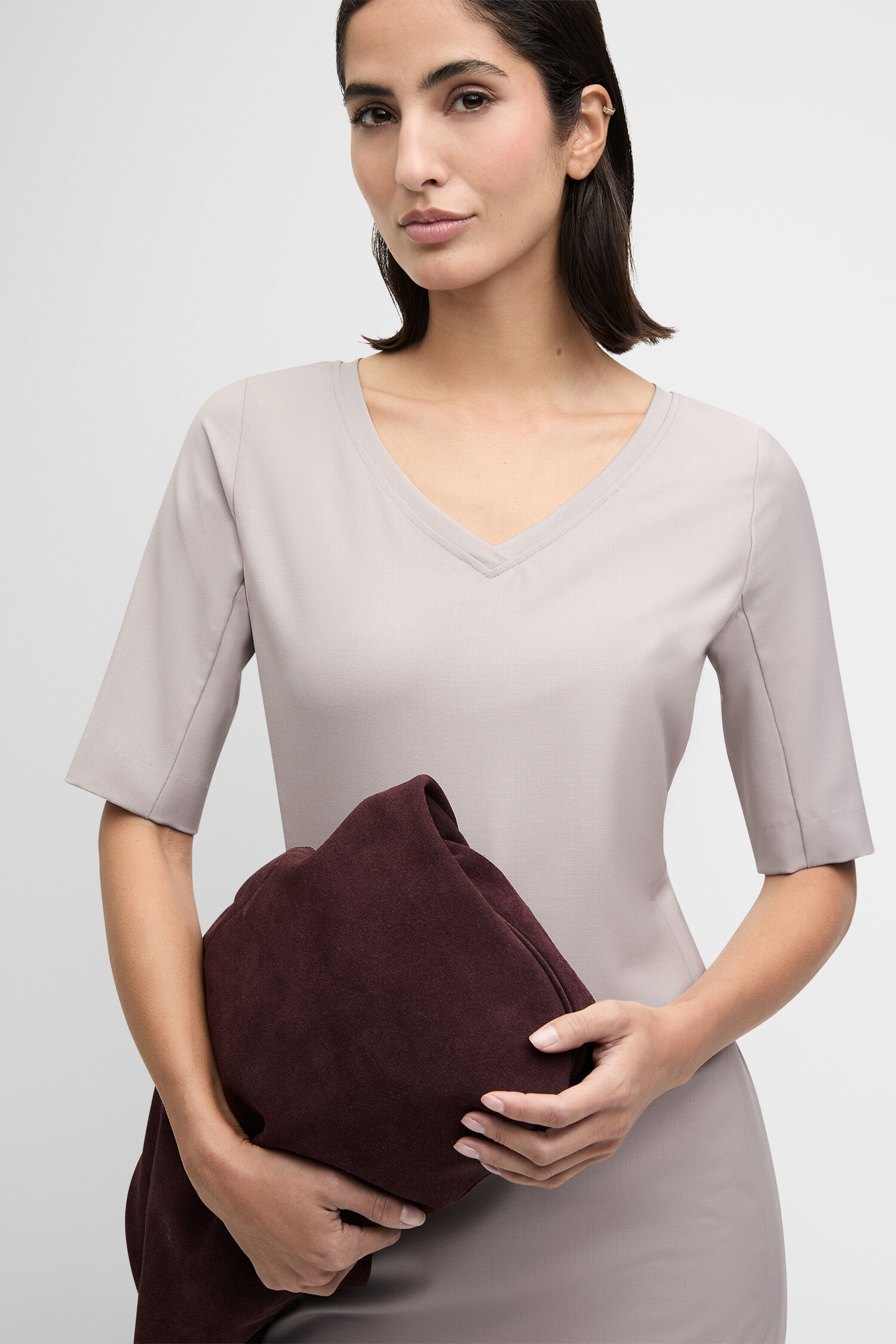 Kleid CIICON Bekleidung, Langarm, Ärmel, Bluse