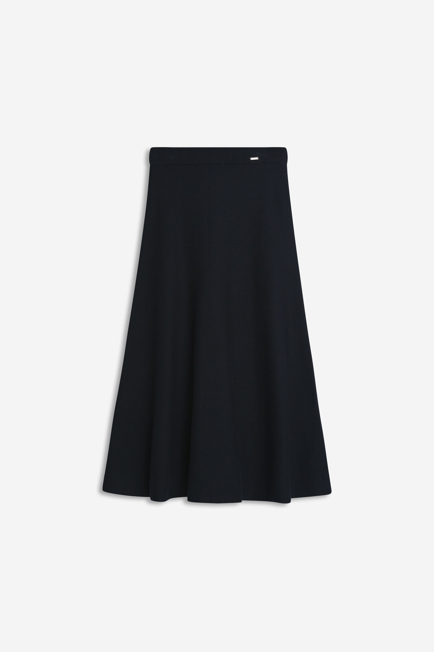 Rock, Skirt, A-Linie, Schwarz, Knieumspielend