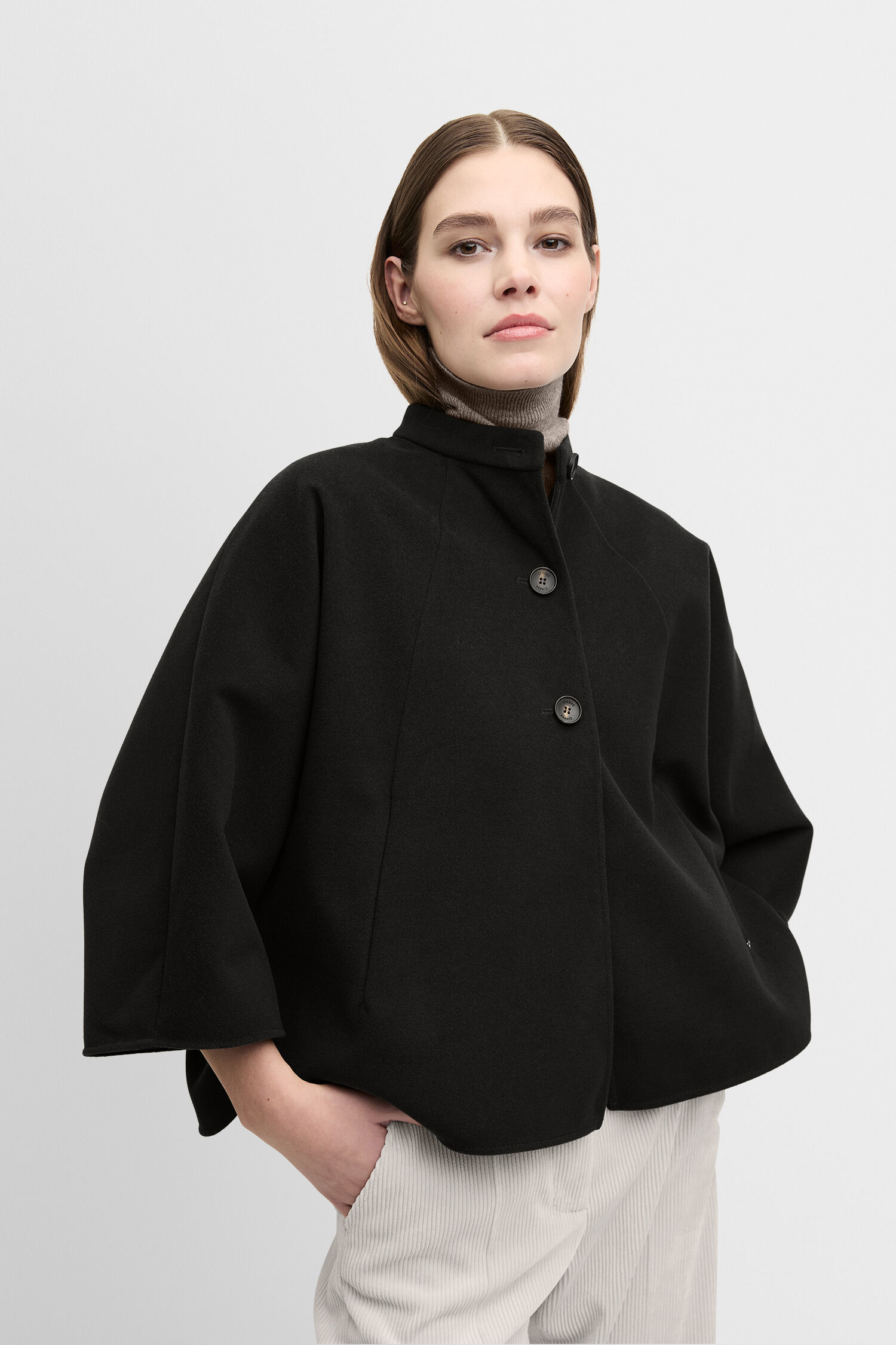 Mantel, Fleece, Modisch, Umhang, Jacke