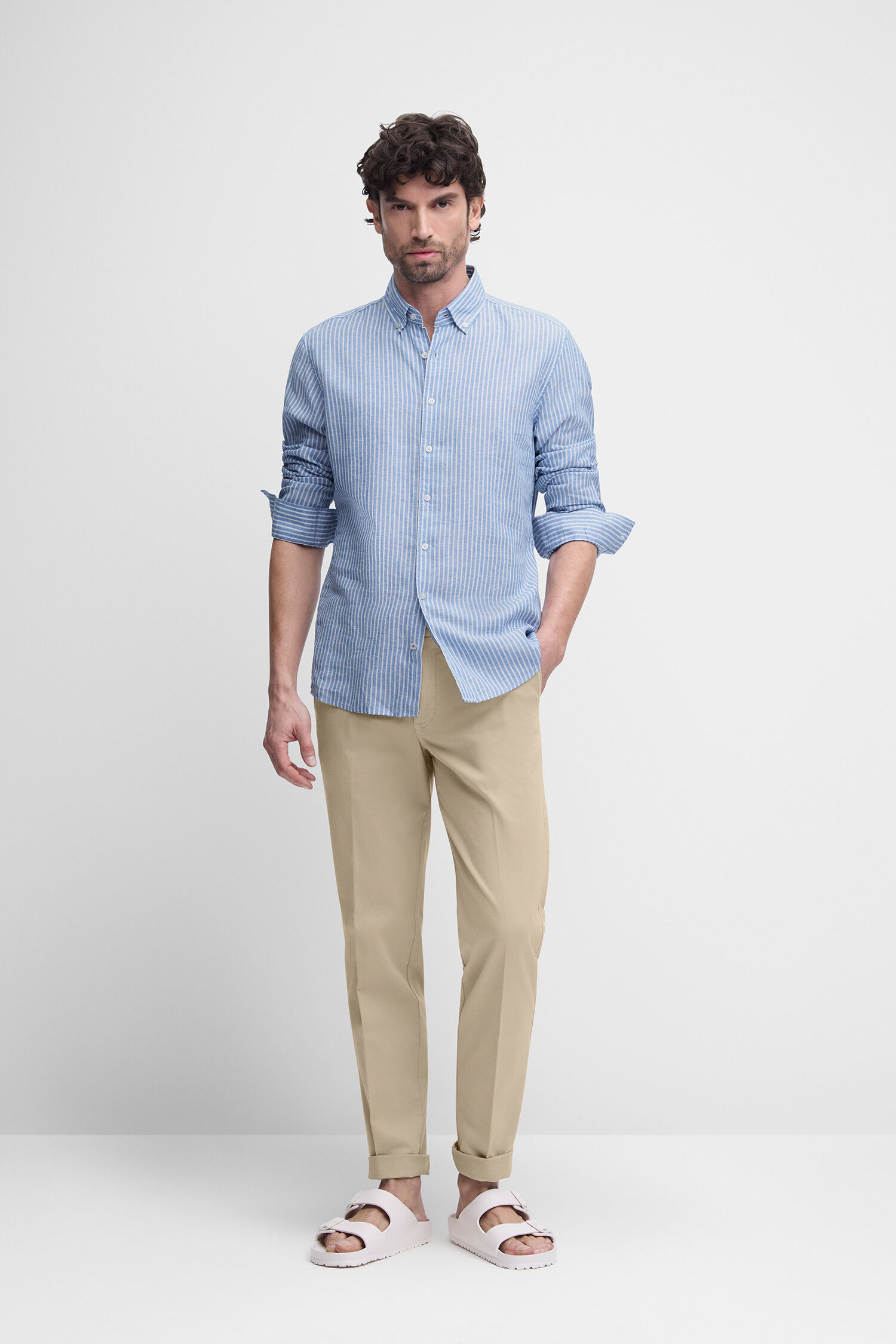 Hemd, Leinen, Hosen, Mann, Person