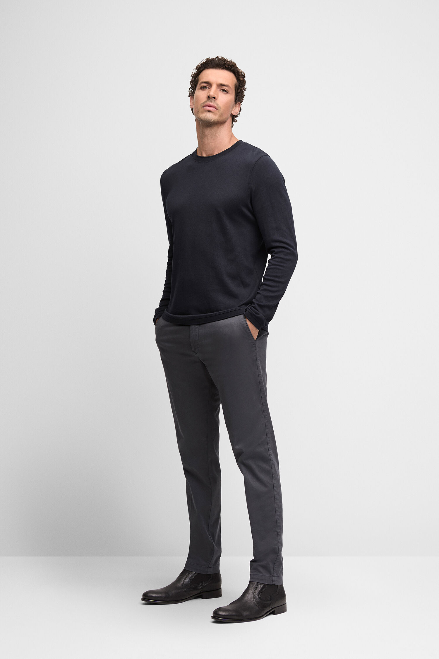 Langarm, Ärmel, Hosen, Person, Stehend