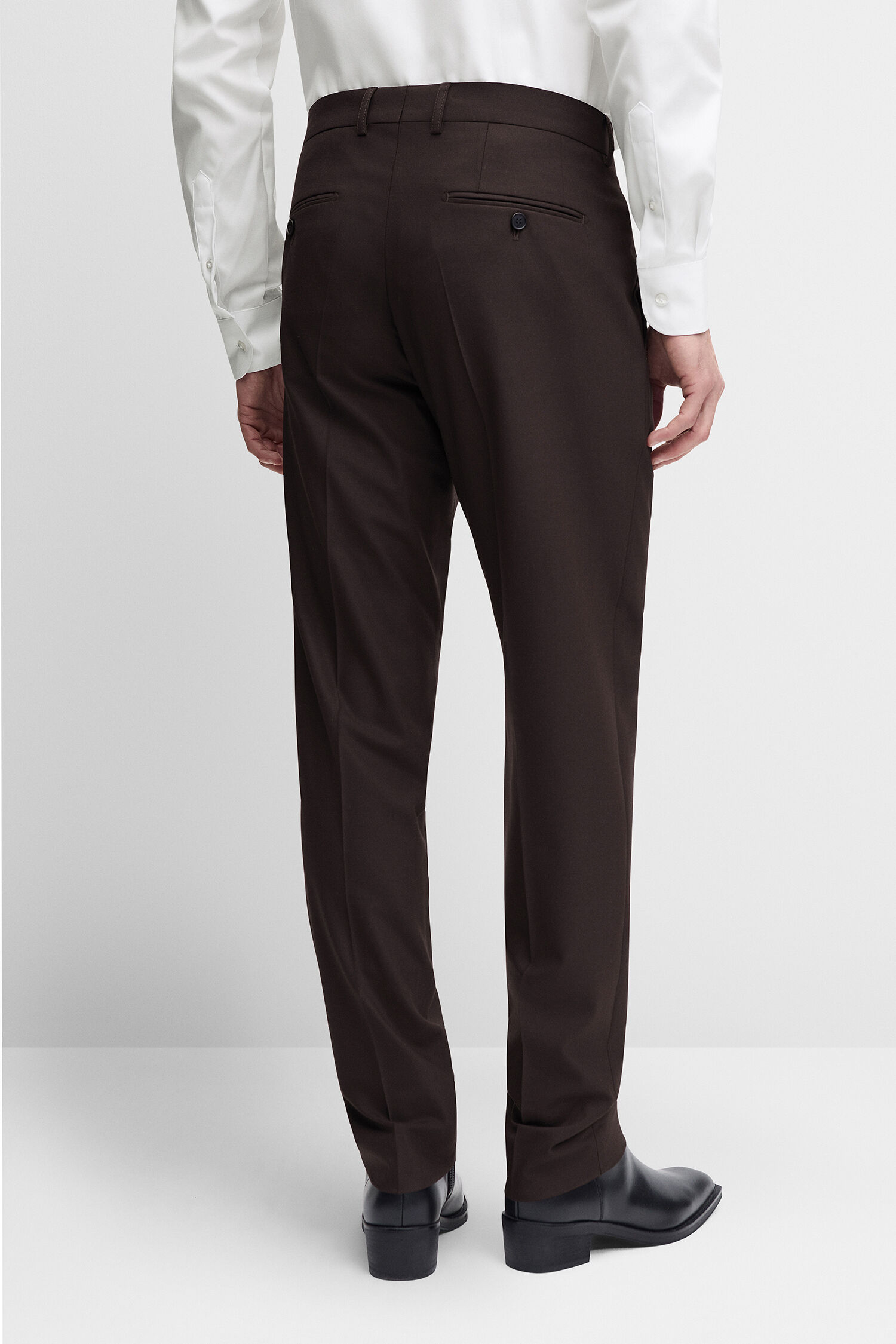 Hose, Herrenhose, Chino, Braun, Rückseite