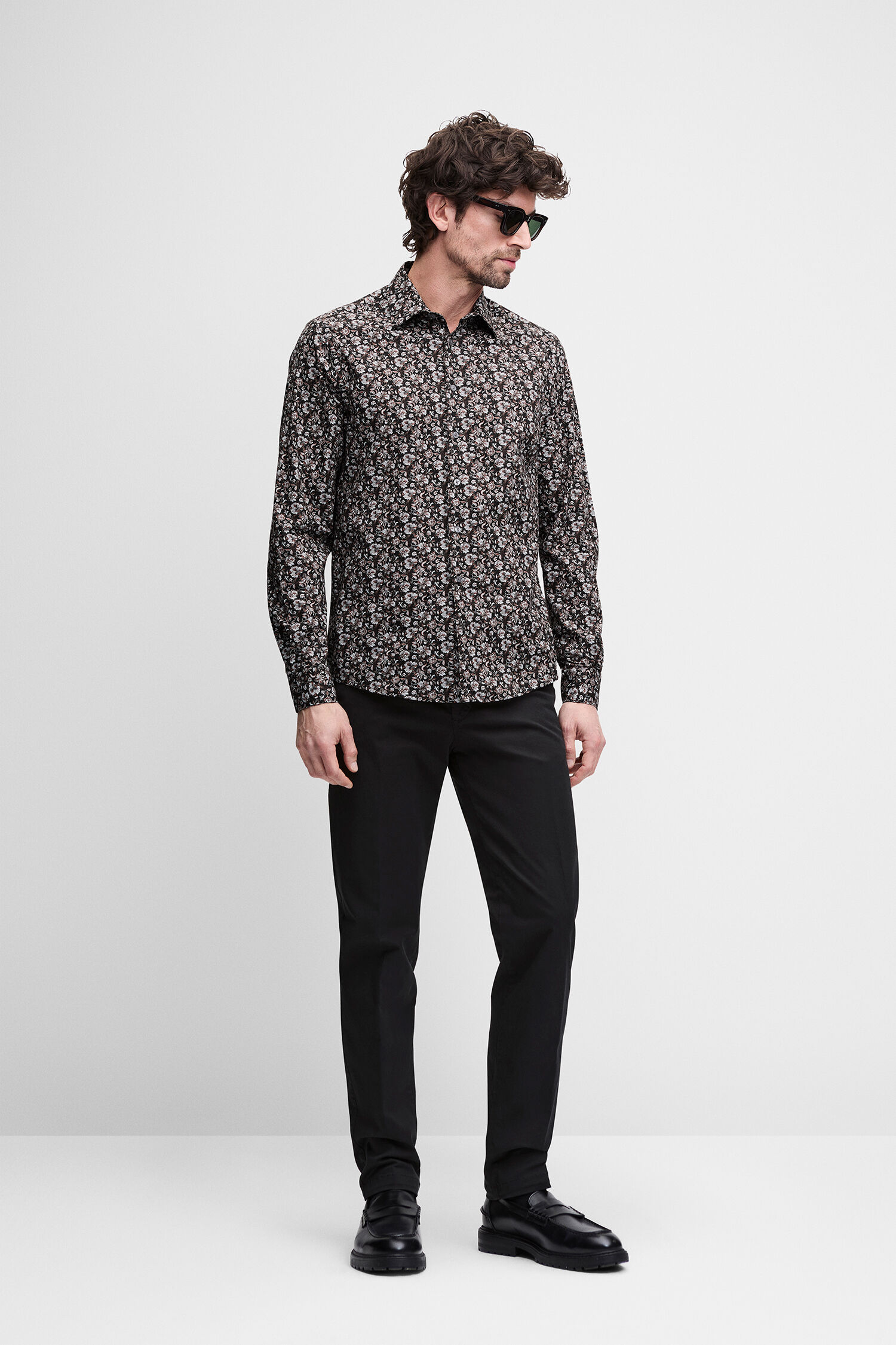 floral shirt, lang