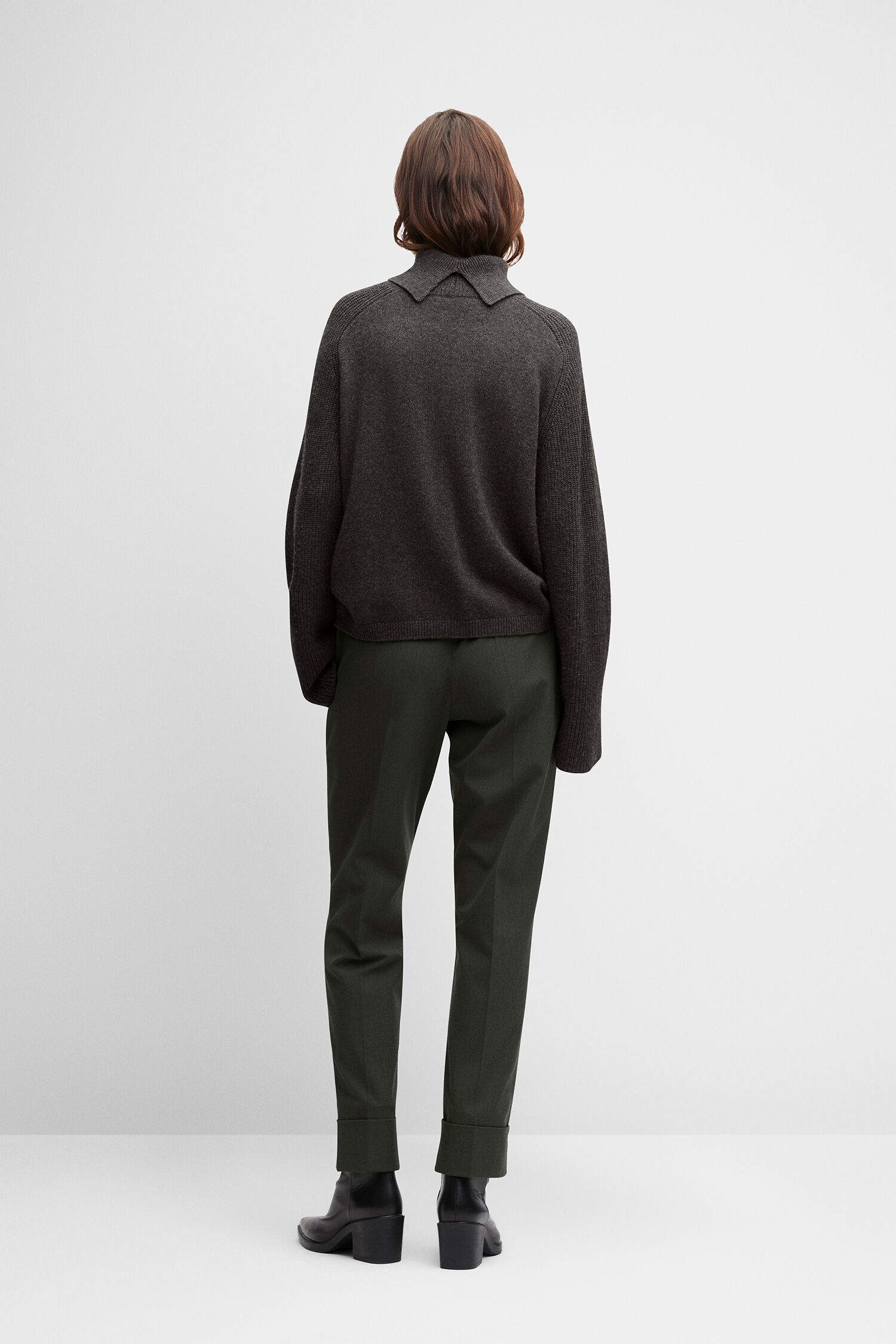 pullover, kroppen, strickpullover, knit, grau