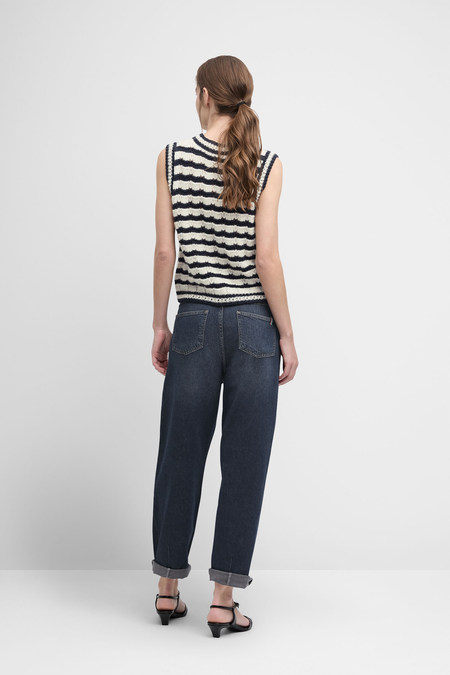 Hosen, Weste, Jeans, Person, Bluse