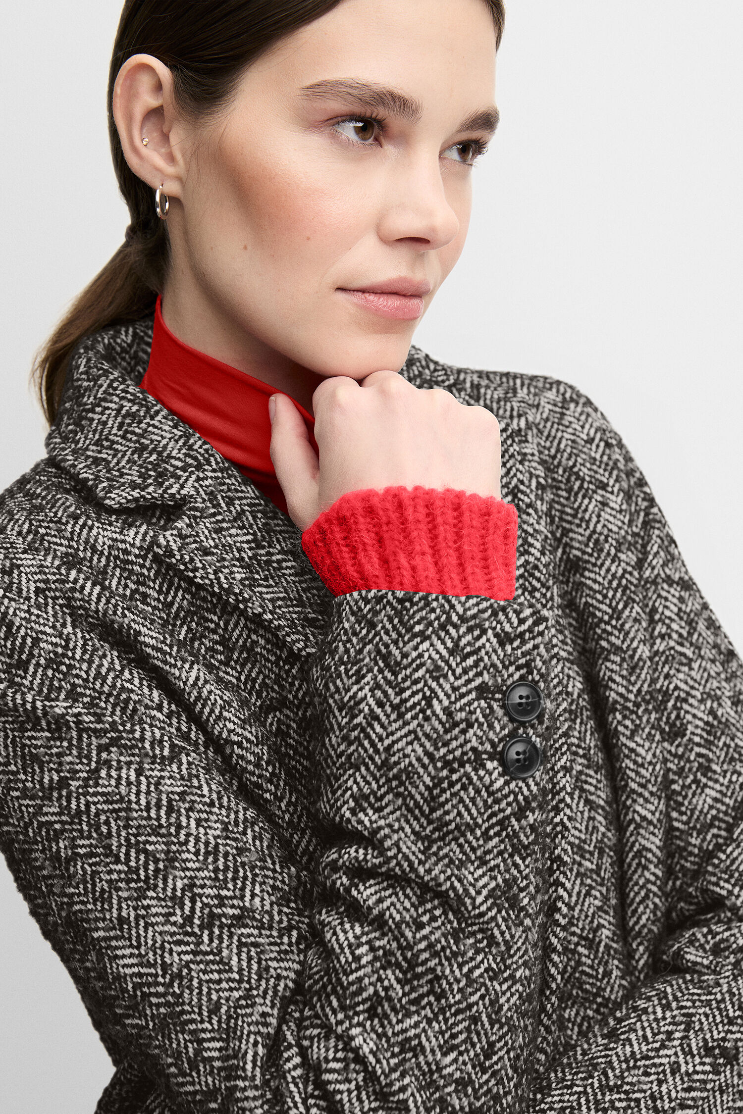 Mantel, Pullover, Jacke, Person, Frau