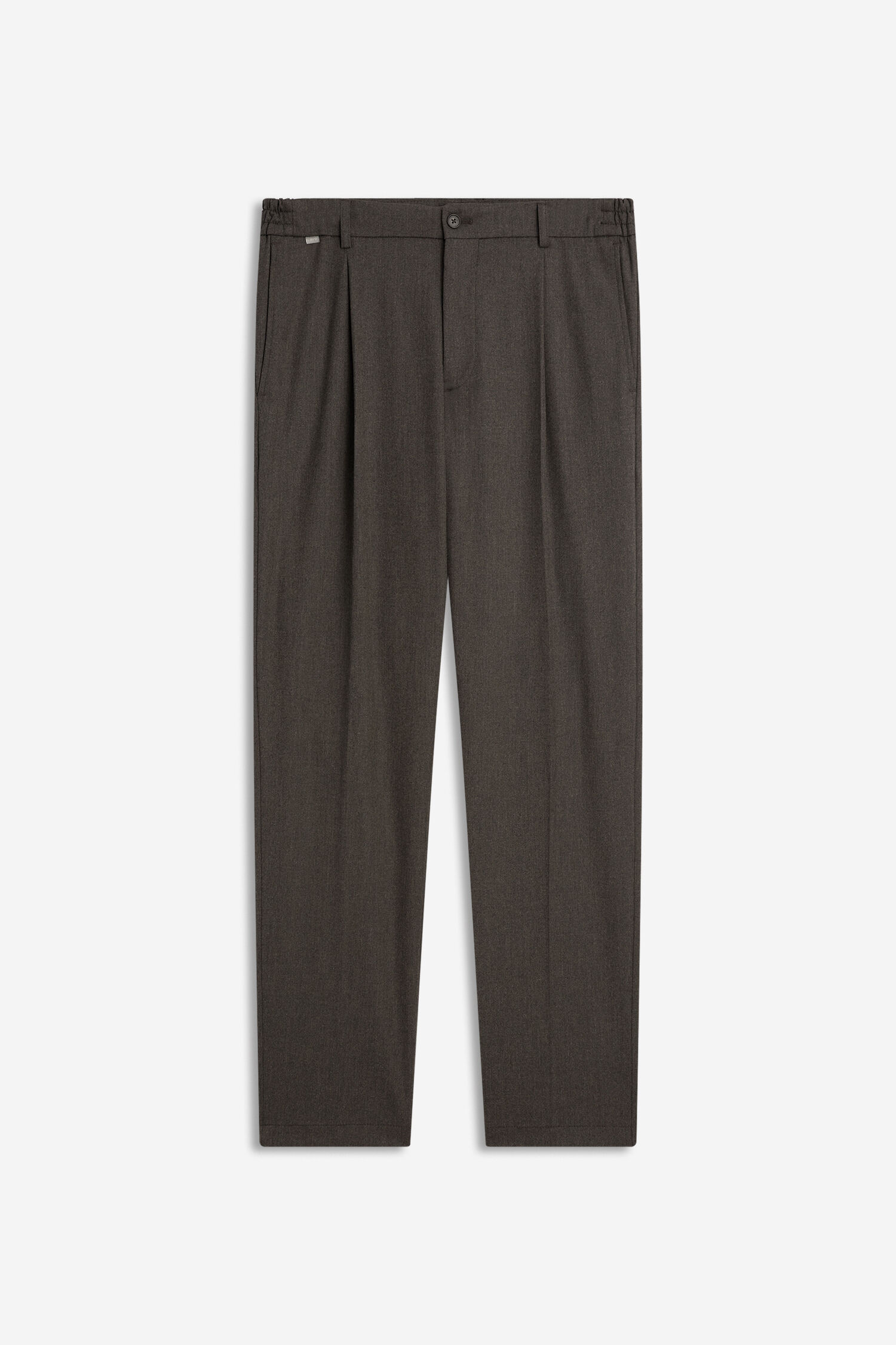 hose, pantalon, dunkelgrau, falte, senior