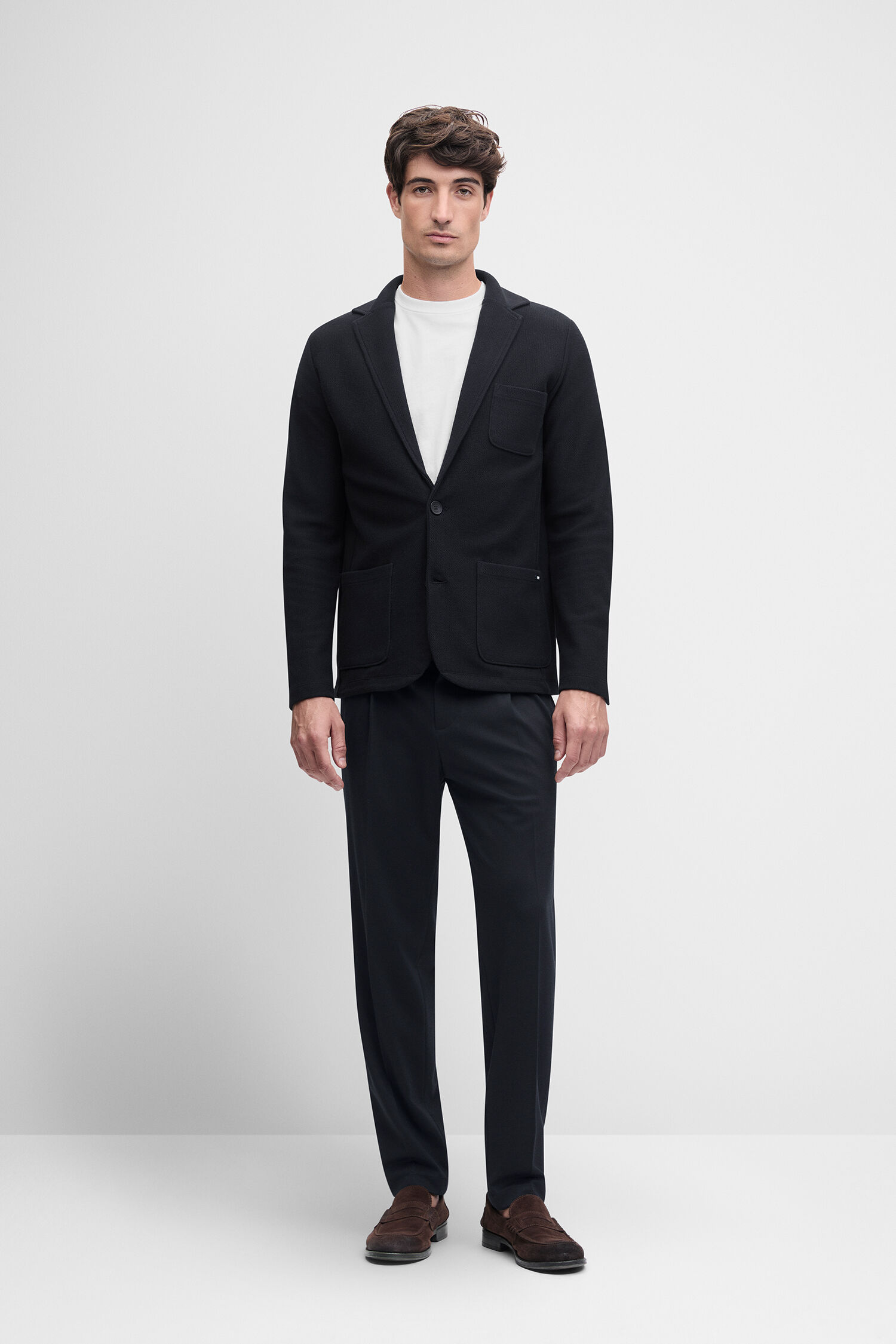 blazer, jacke, hose, loafers, material_pullover