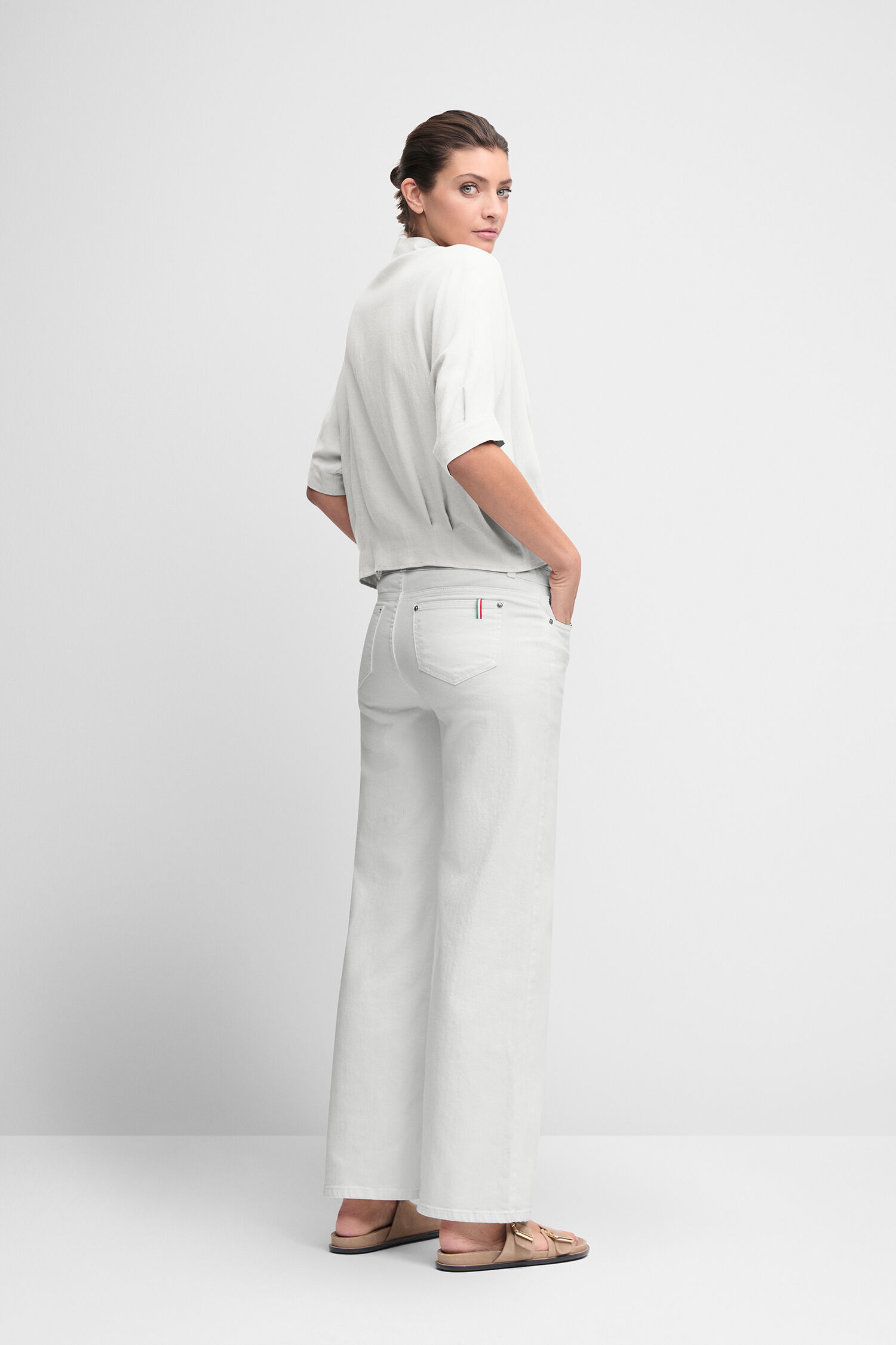 Leinen, Hosen, Bluse, Mann, Person