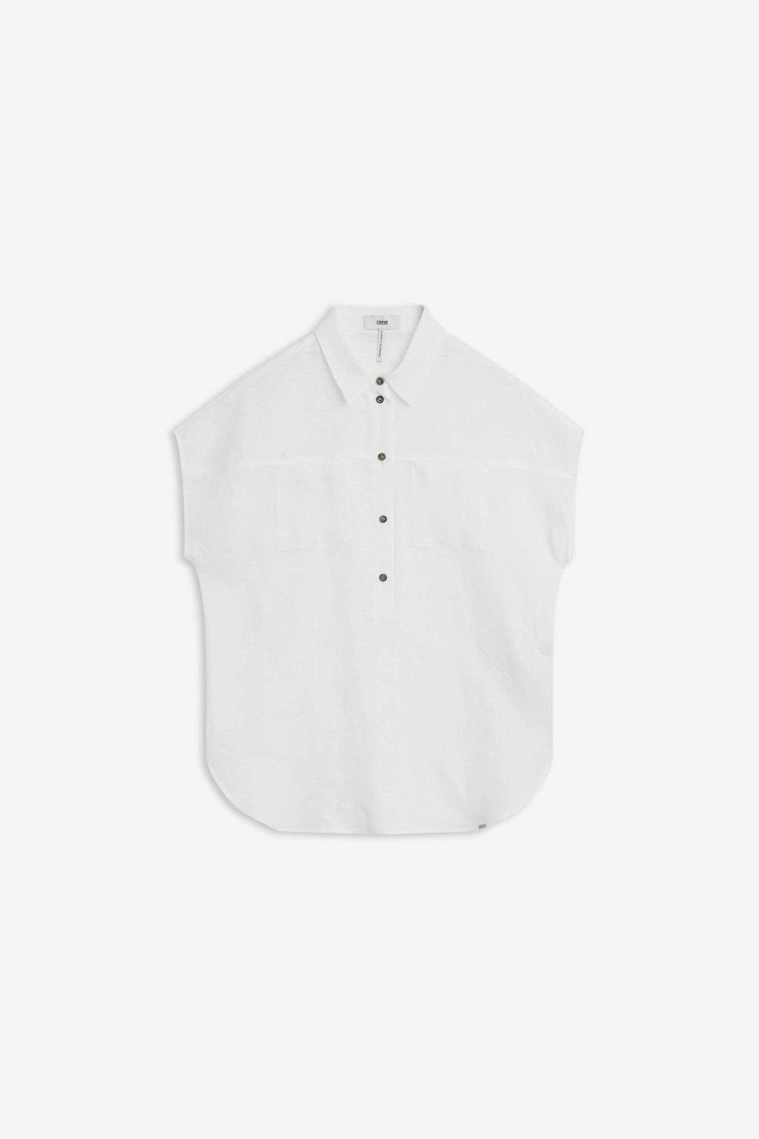 Bluse CIPANDA Bluse, Hemd, T-shirt, Ärmel, Leinen