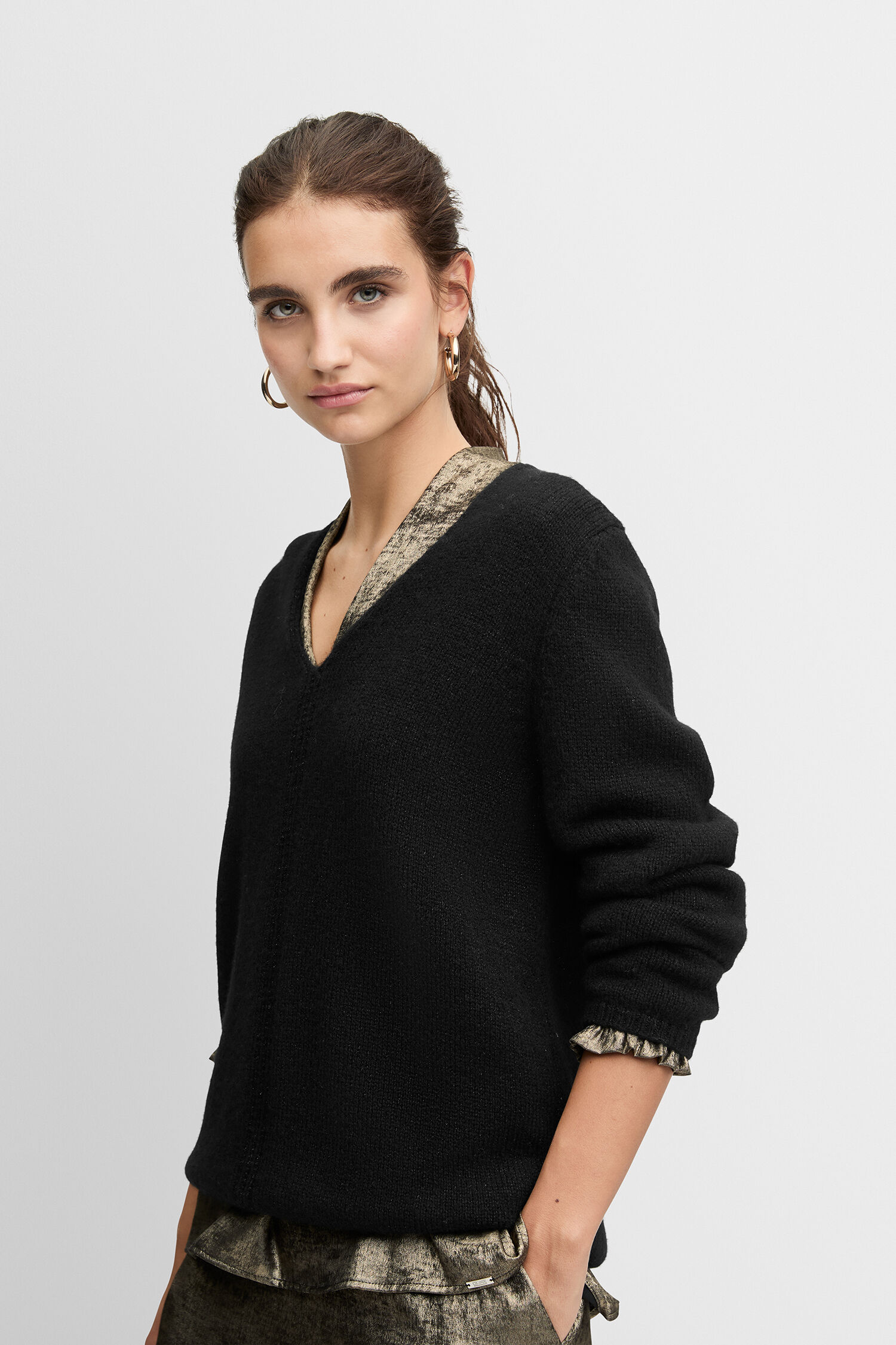 Strickwaren, Pullover, Erwachsener, Person, Frau