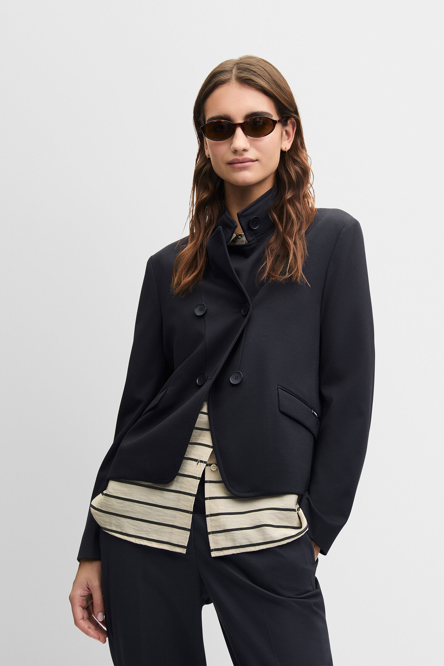 Bekleidung, Mantel, Jacke, Blazer, Langarm