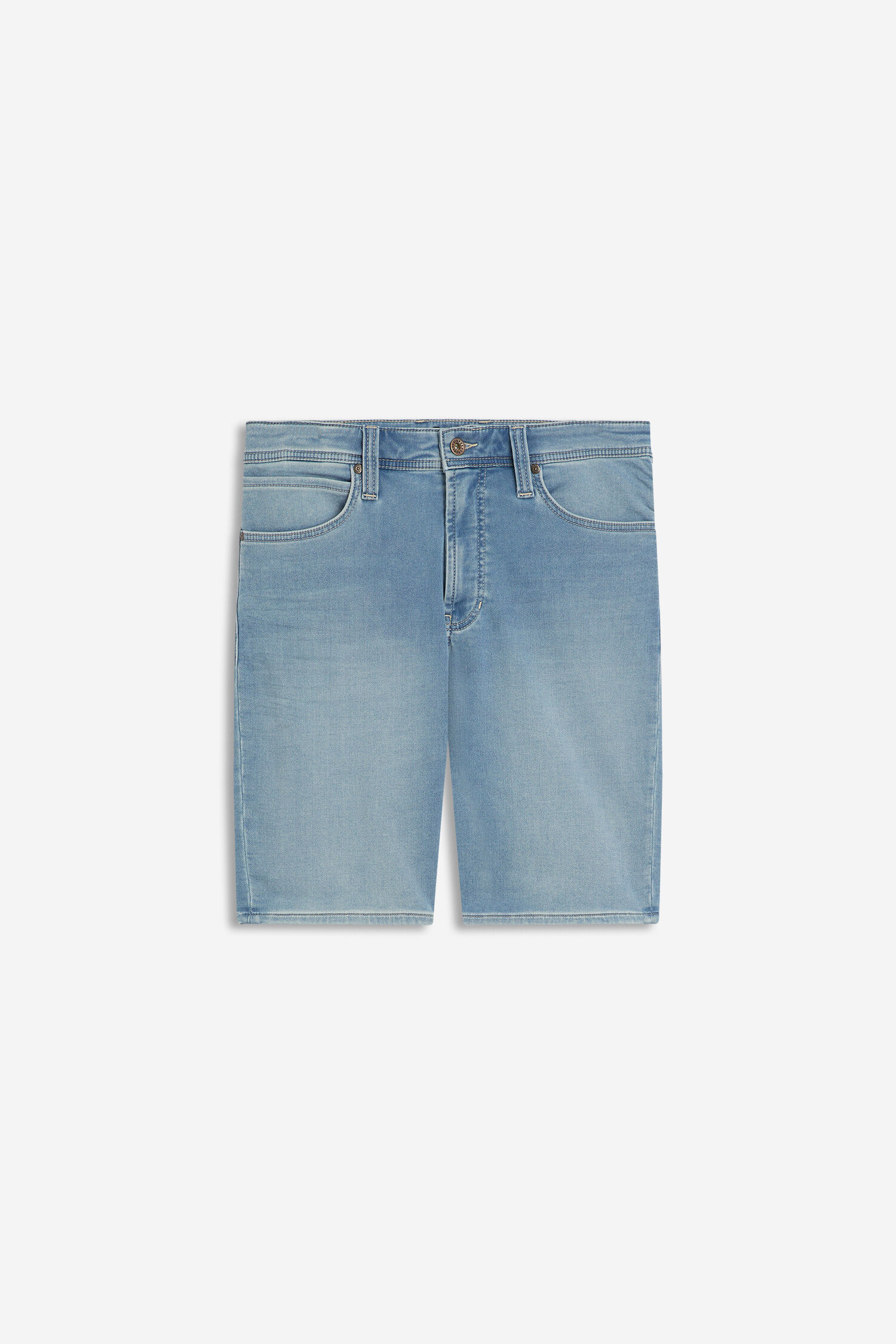 Denim, Jeansshorts, Light blue, Front pockets, Belt loops