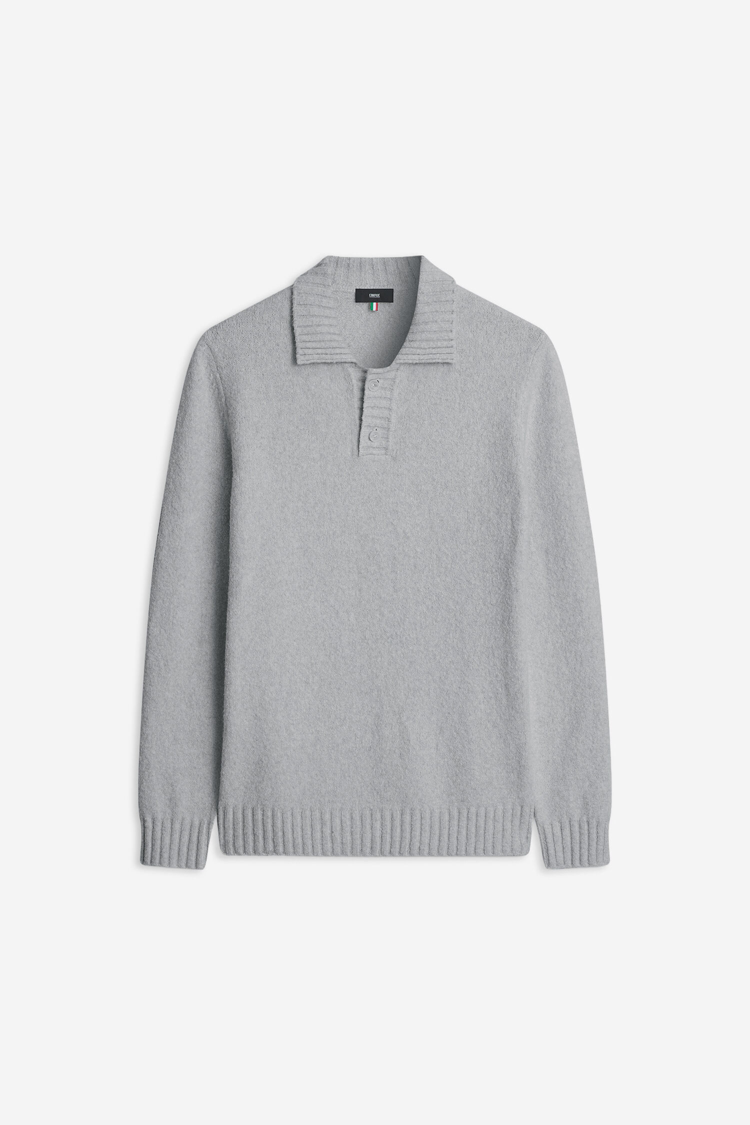 pullover, polo-pullover, grau, kuschelweiches, rib knit