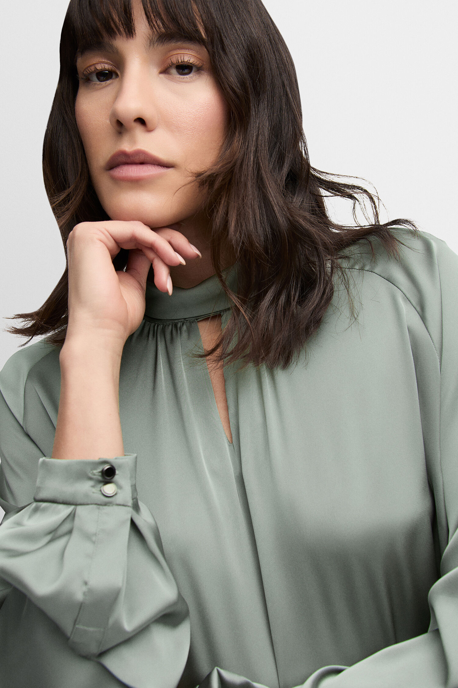 Bluse, Mantel, Erwachsener, Person, Frau