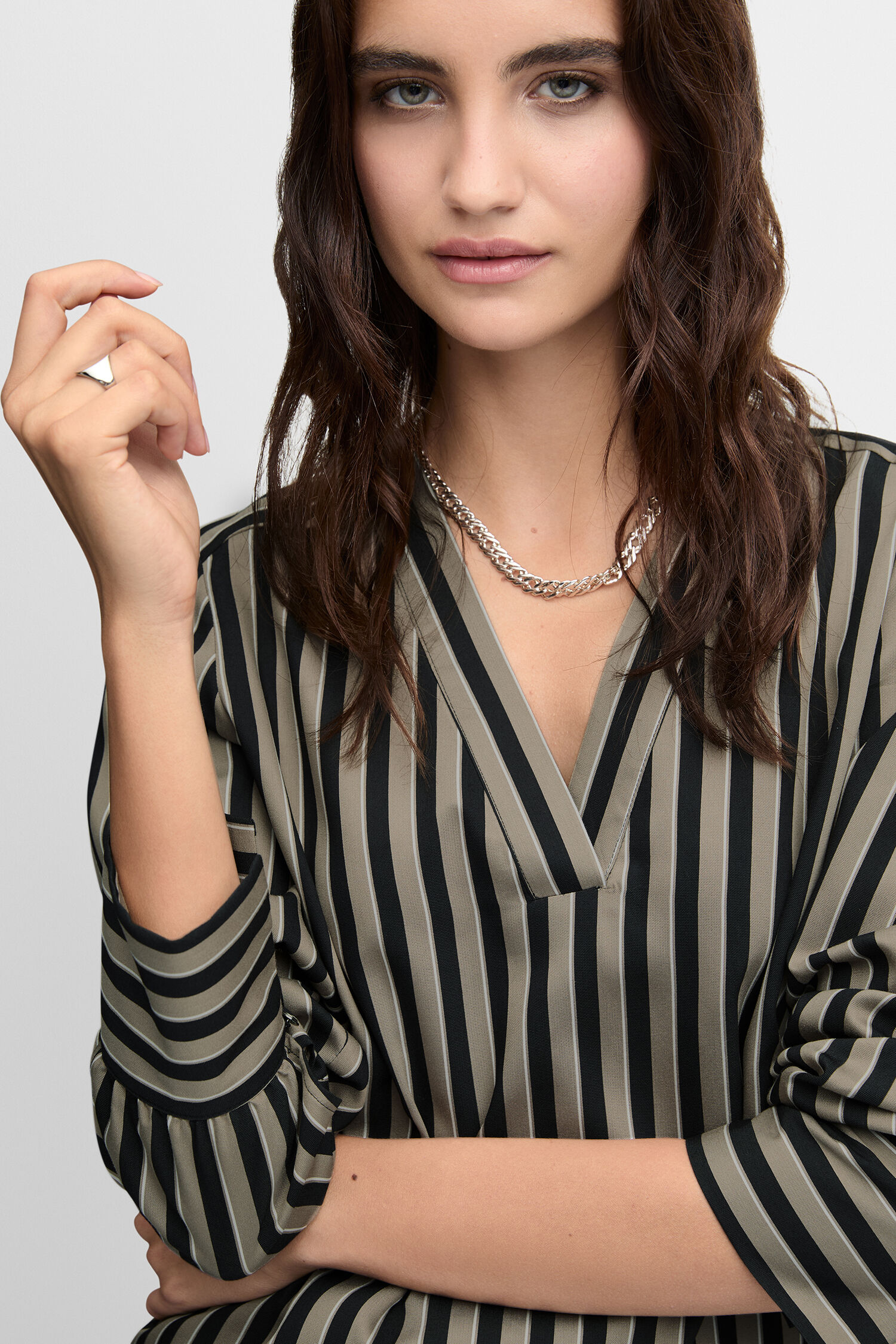 Bluse, Hemd, Langarm, Person, Frau