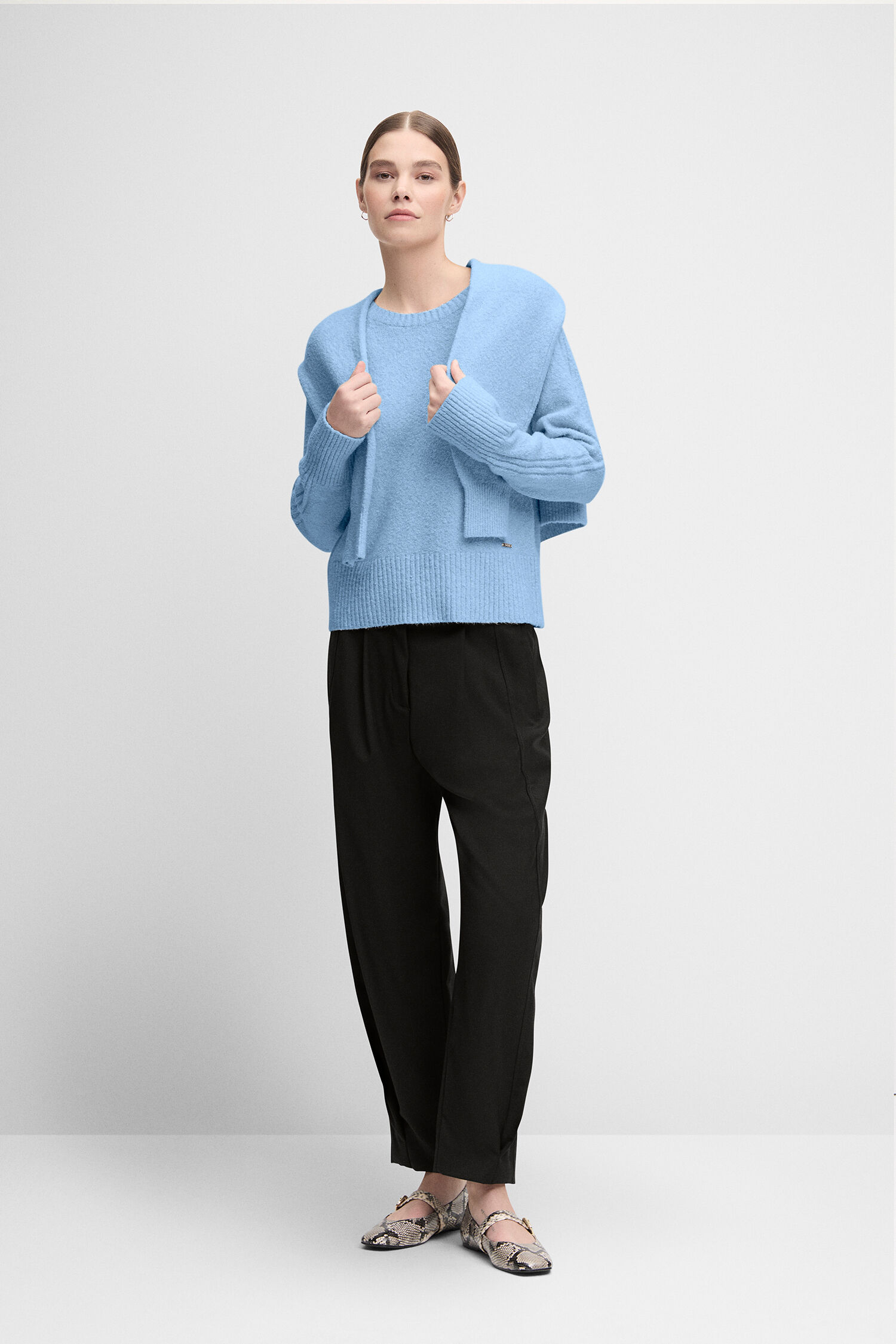 Langarm, Pullover, Erwachsener, Person, Frau