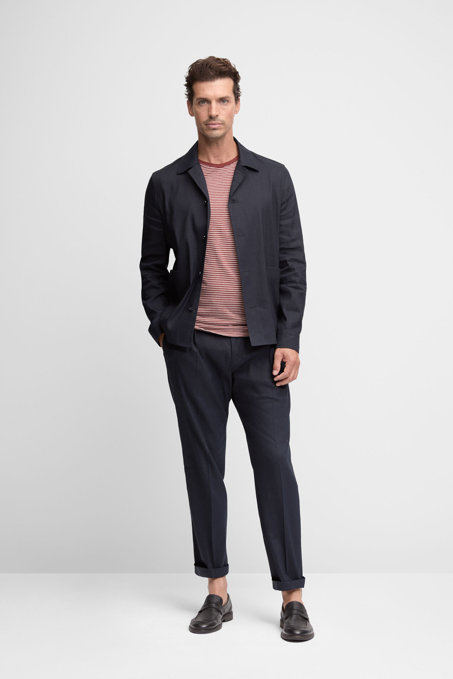 Mantel, Formelle Kleidung, Anzug, Jacke, Blazer - dunkelblau