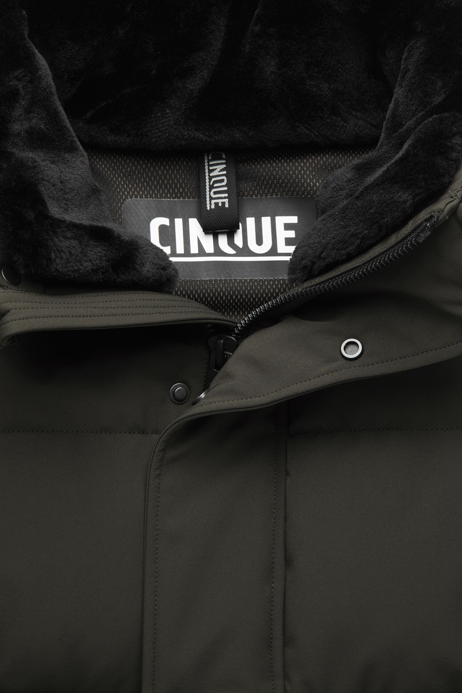 jacke, mantel, hooded, fleece-trim, reißverschluss