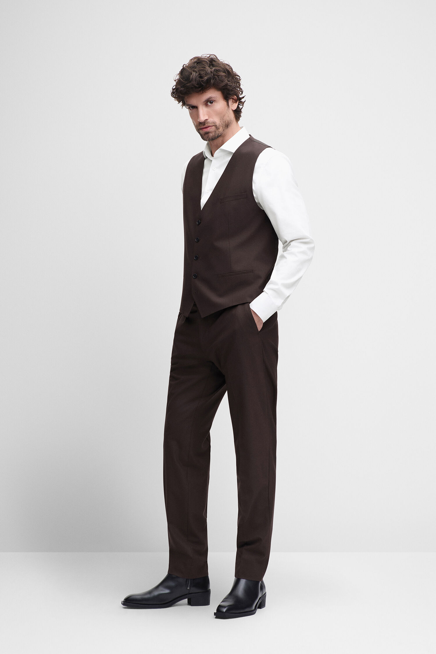 west- waistcoat?, braun?, waistcoat, formelle weste, knöpfweste
