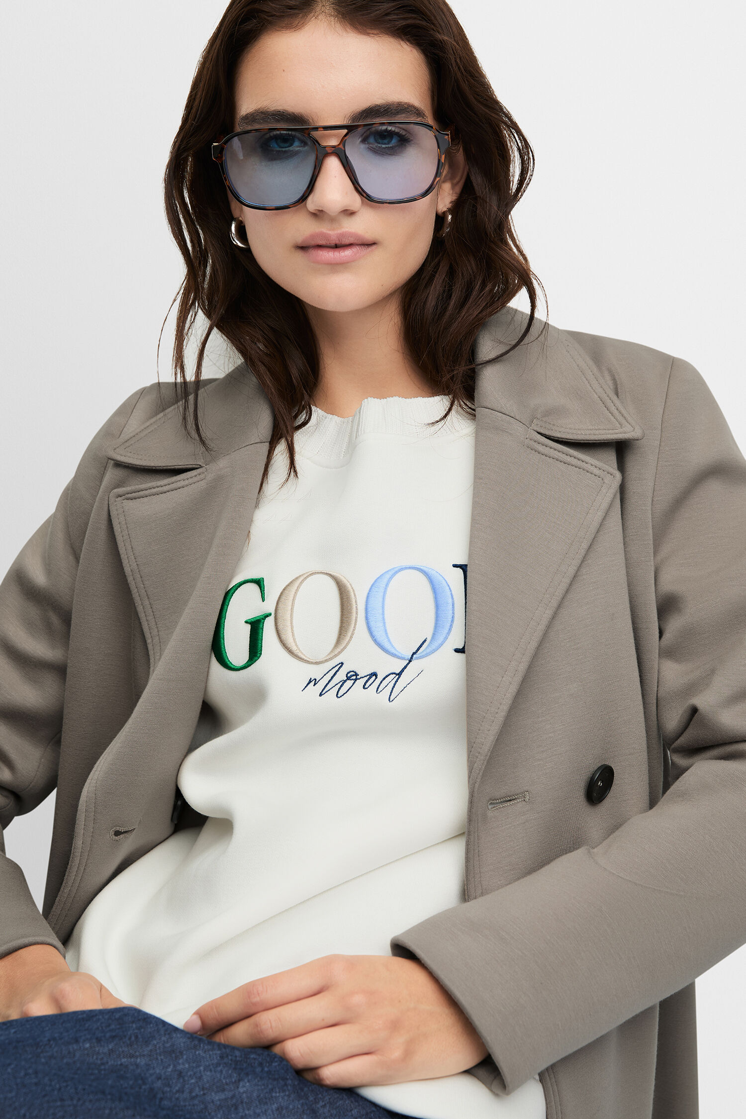 Mantel, Jacke, Blazer, Langarm, Person