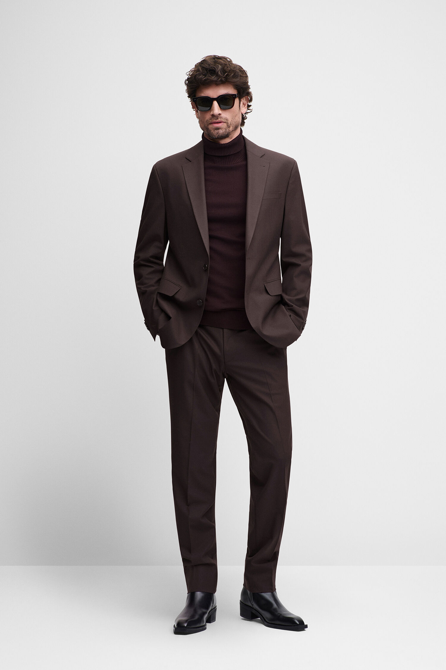 Anzug, Sakko, Pantalon, Brillen, Kleidung