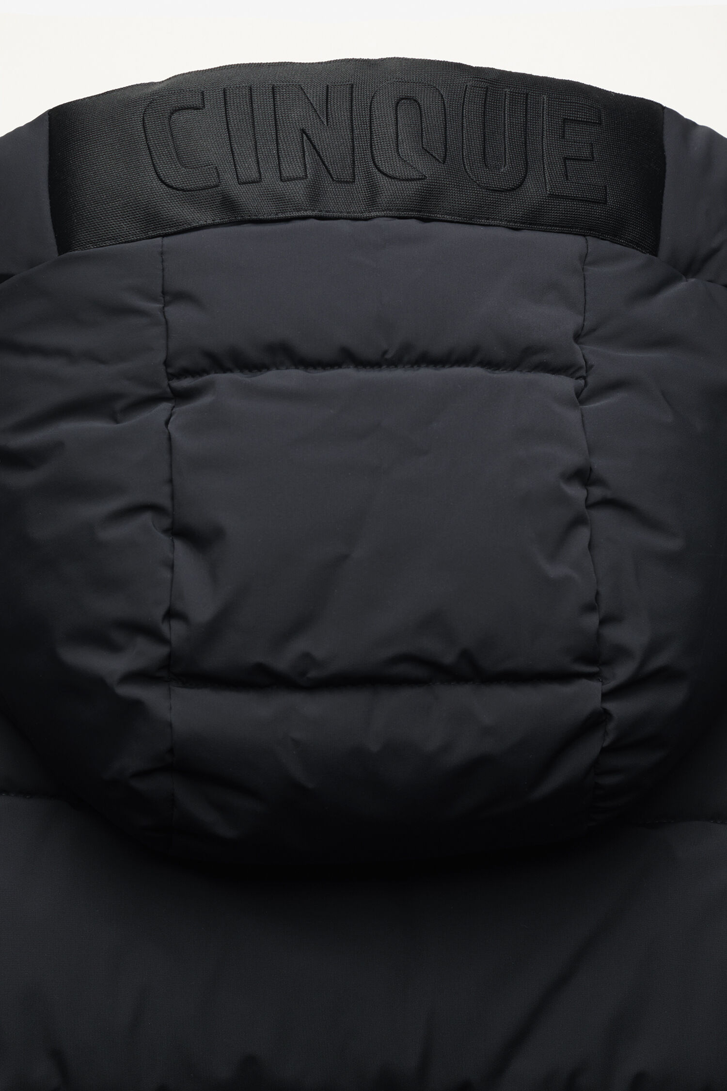 Jacke, Kapuze, Puffer, Kragen, Dunkelblau/Schwarz