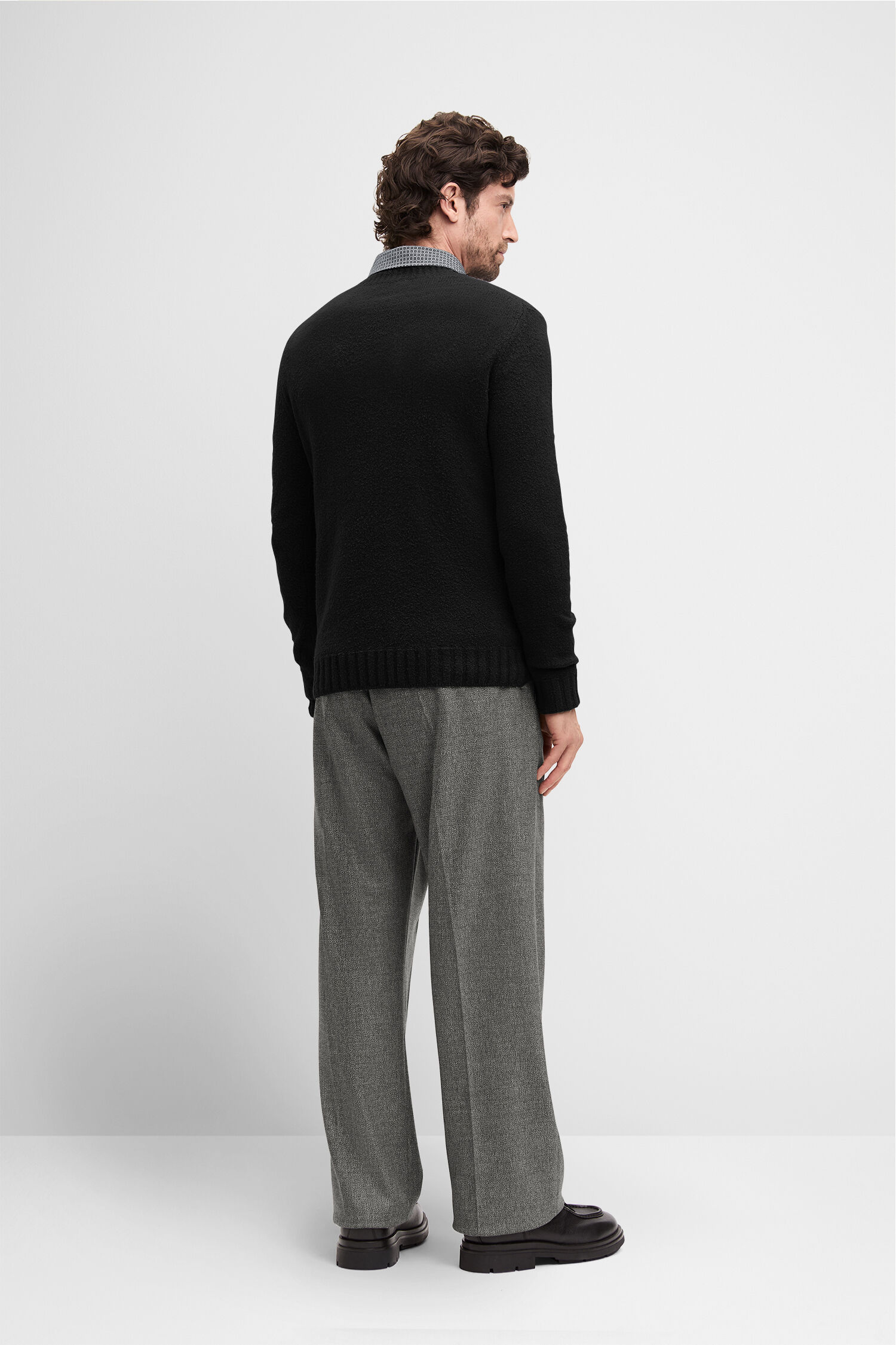 Hosen, Pullover, Langarm, Mann, Person