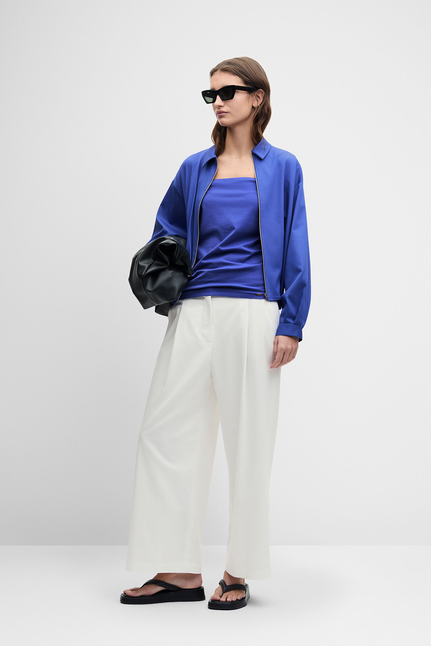 Blazer, Oberteil, Top, Hose, Sandale