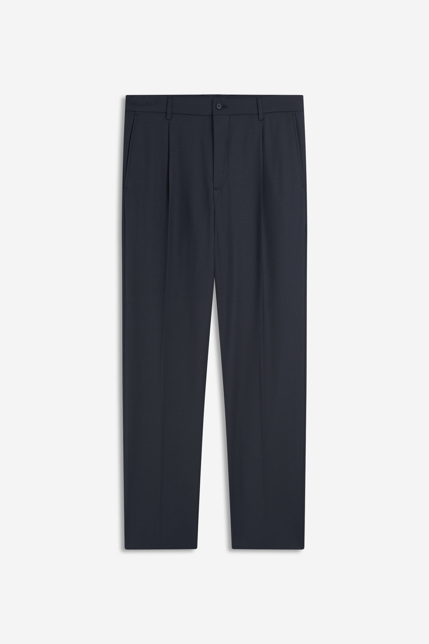 Hose, Pantalon, Navy, Schlanke Passform, Klassisch