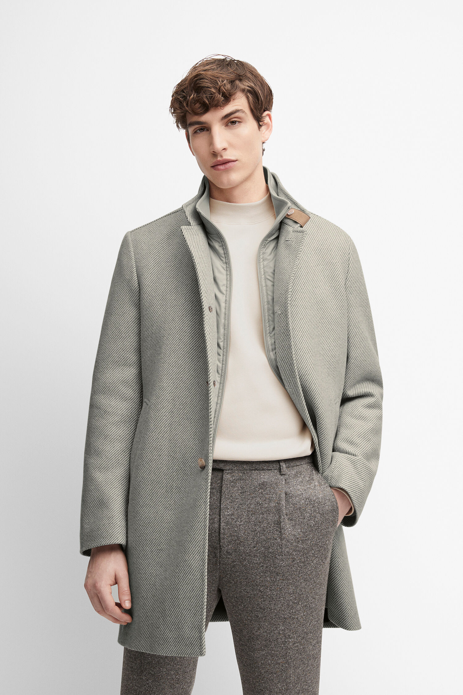 Mantel, Jacke, Mann, Person