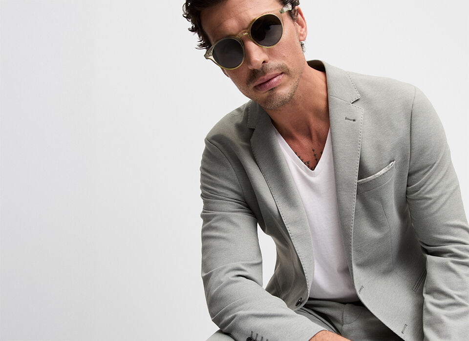 Blazer, Jacke, Sonnenbrille, Formelle Kleidung, Anzug